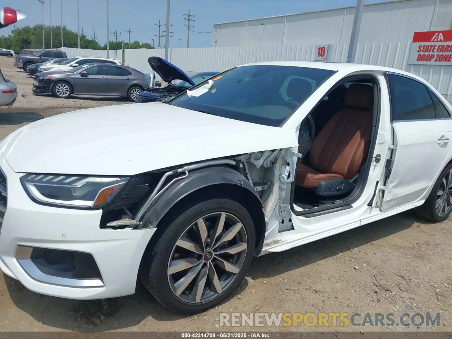 6 fotografías del automóvil dañado WAUBBAF46MA085653 AUDI A4 2021
