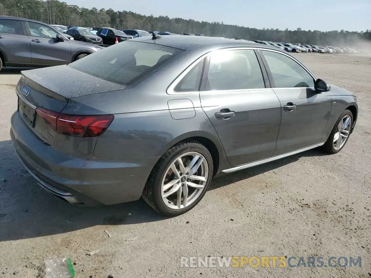 3 fotografías del automóvil dañado WAUDAAF44MA055417 AUDI A4 2021