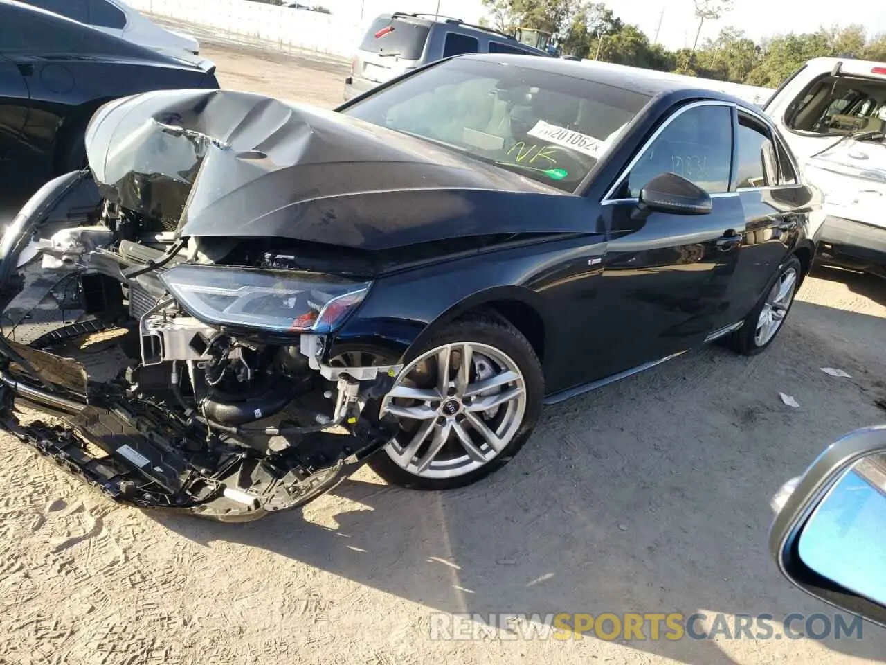 1 fotografías del automóvil dañado WAUDAAF45MA022846 AUDI A4 2021