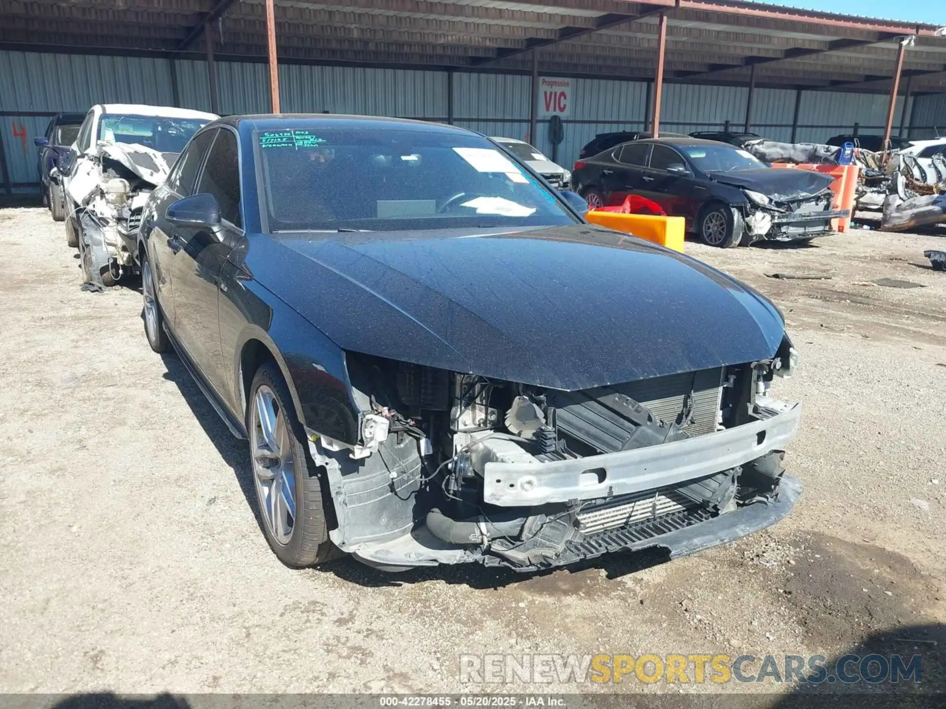 1 fotografías del automóvil dañado WAUEAAF40MA075183 AUDI A4 2021