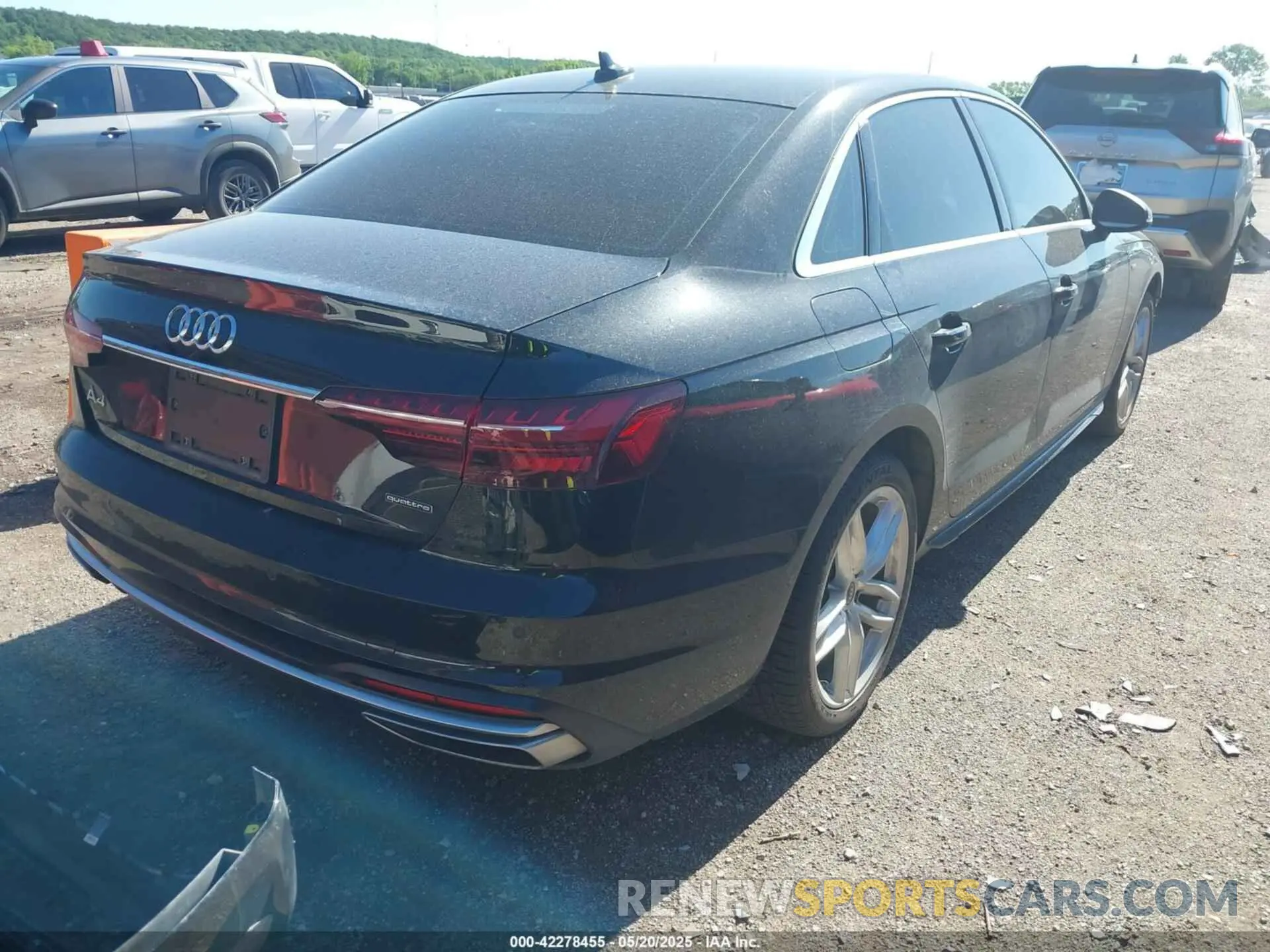 4 fotografías del automóvil dañado WAUEAAF40MA075183 AUDI A4 2021
