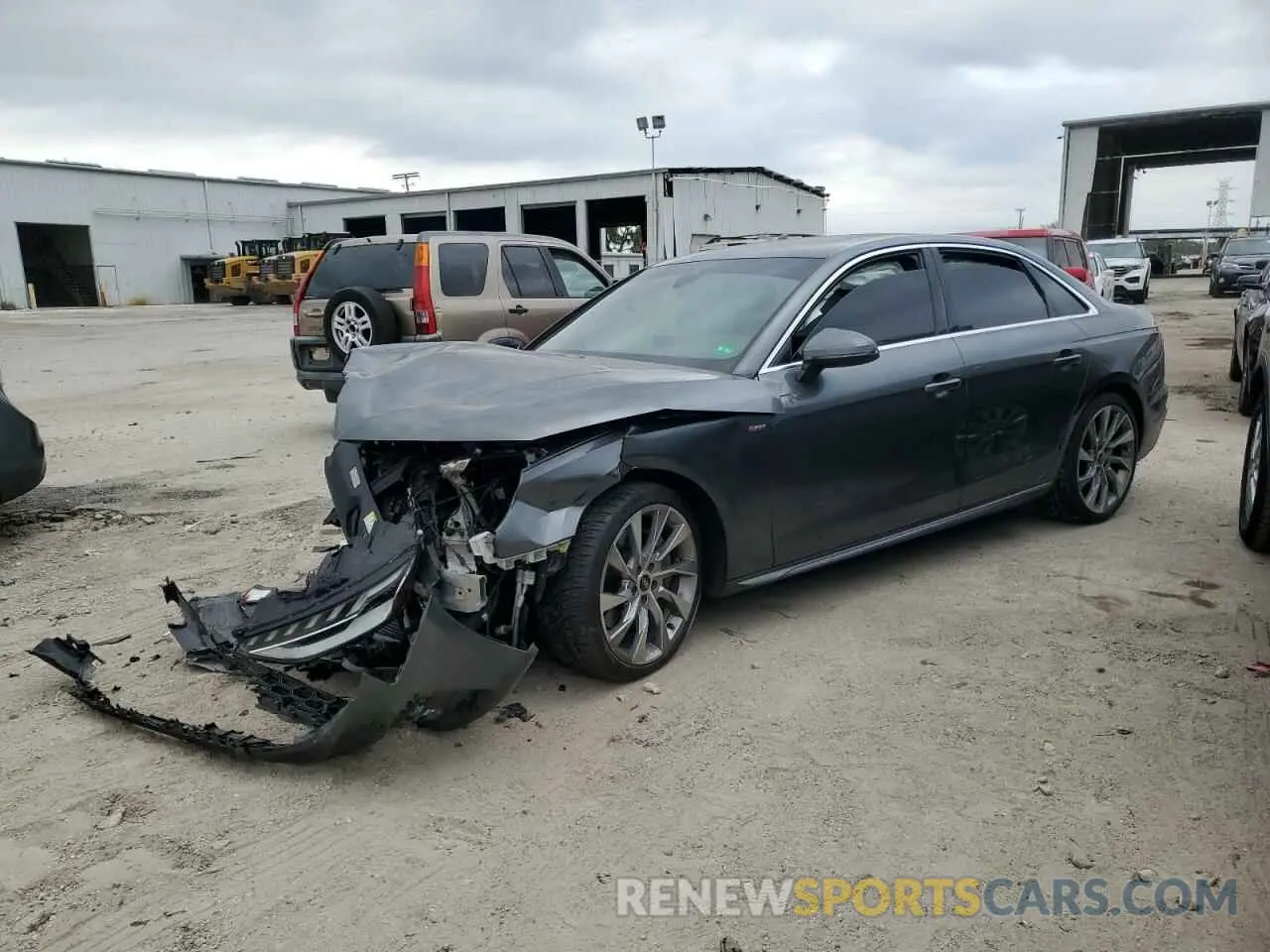 1 fotografías del automóvil dañado WAUEAAF40MA076253 AUDI A4 2021