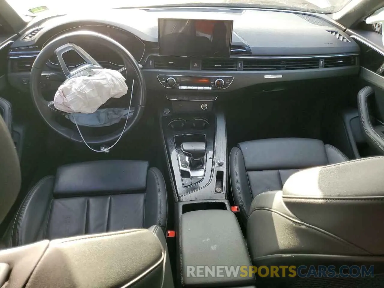 8 fotografías del automóvil dañado WAUEAAF40MA076253 AUDI A4 2021
