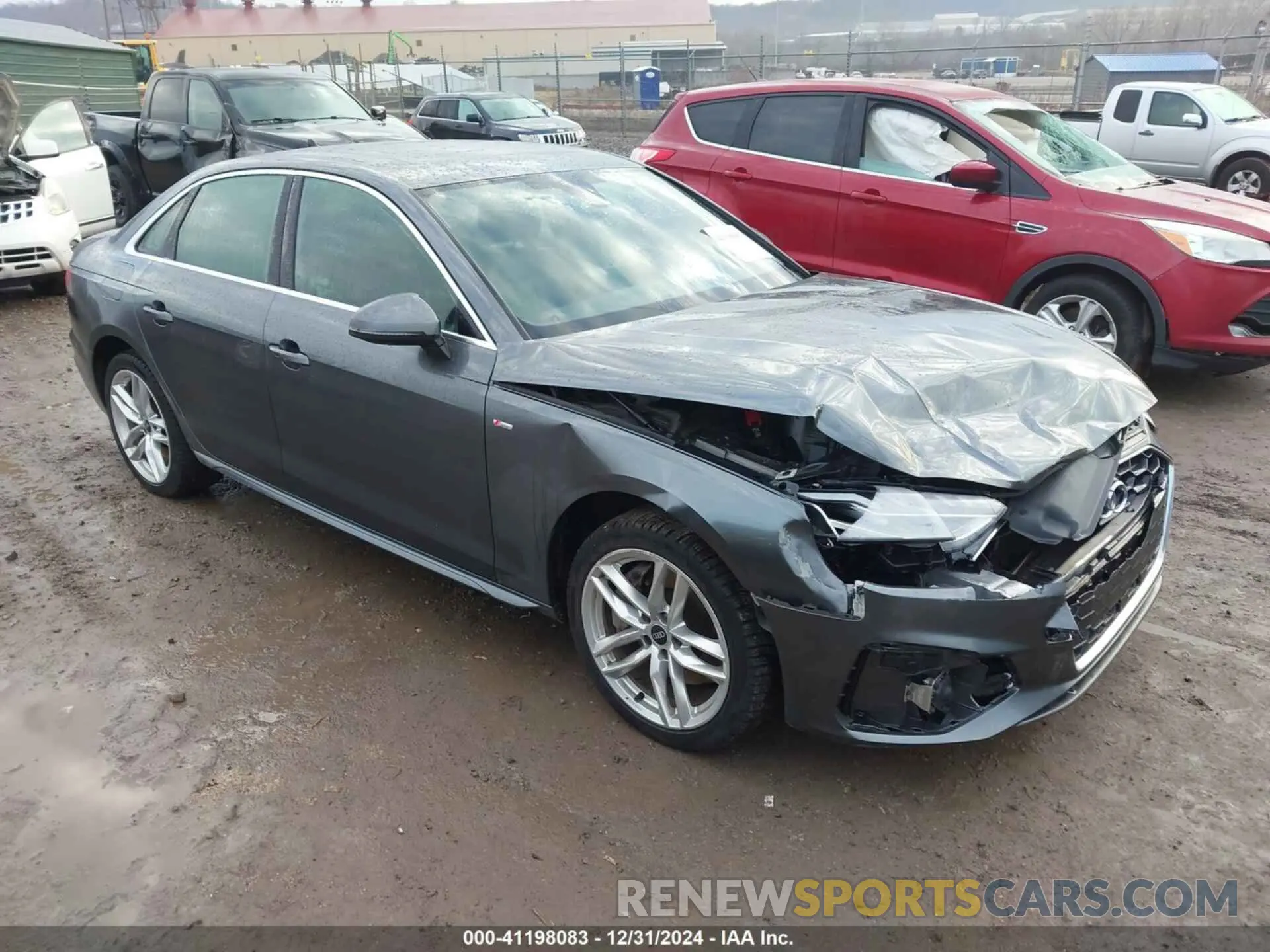 1 fotografías del automóvil dañado WAUEAAF40MN007796 AUDI A4 2021