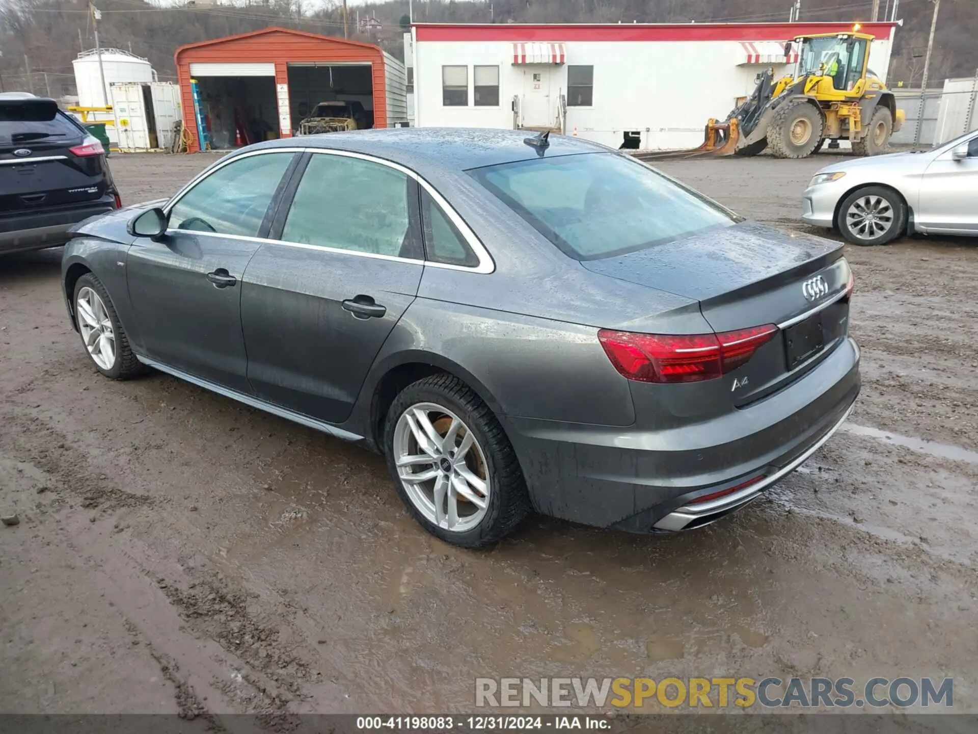 3 fotografías del automóvil dañado WAUEAAF40MN007796 AUDI A4 2021