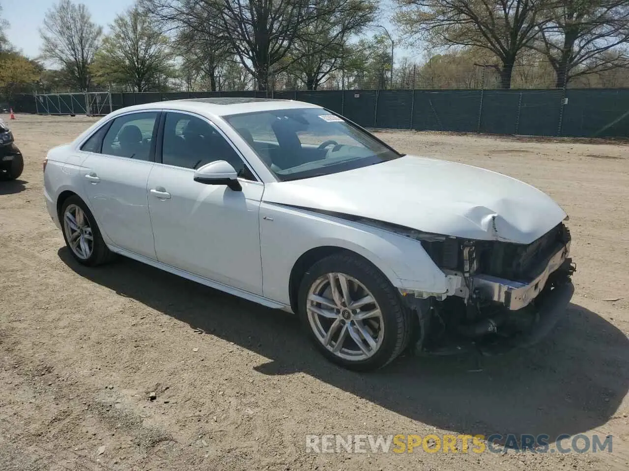 4 fotografías del automóvil dañado WAUEAAF41MA034898 AUDI A4 2021