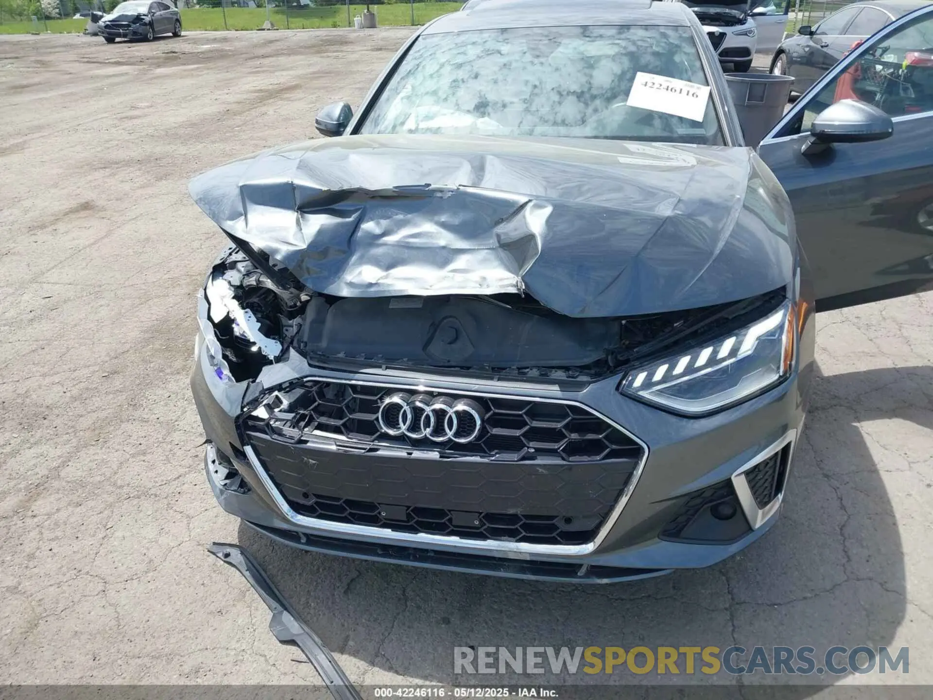 6 fotografías del automóvil dañado WAUEAAF41MA076634 AUDI A4 2021