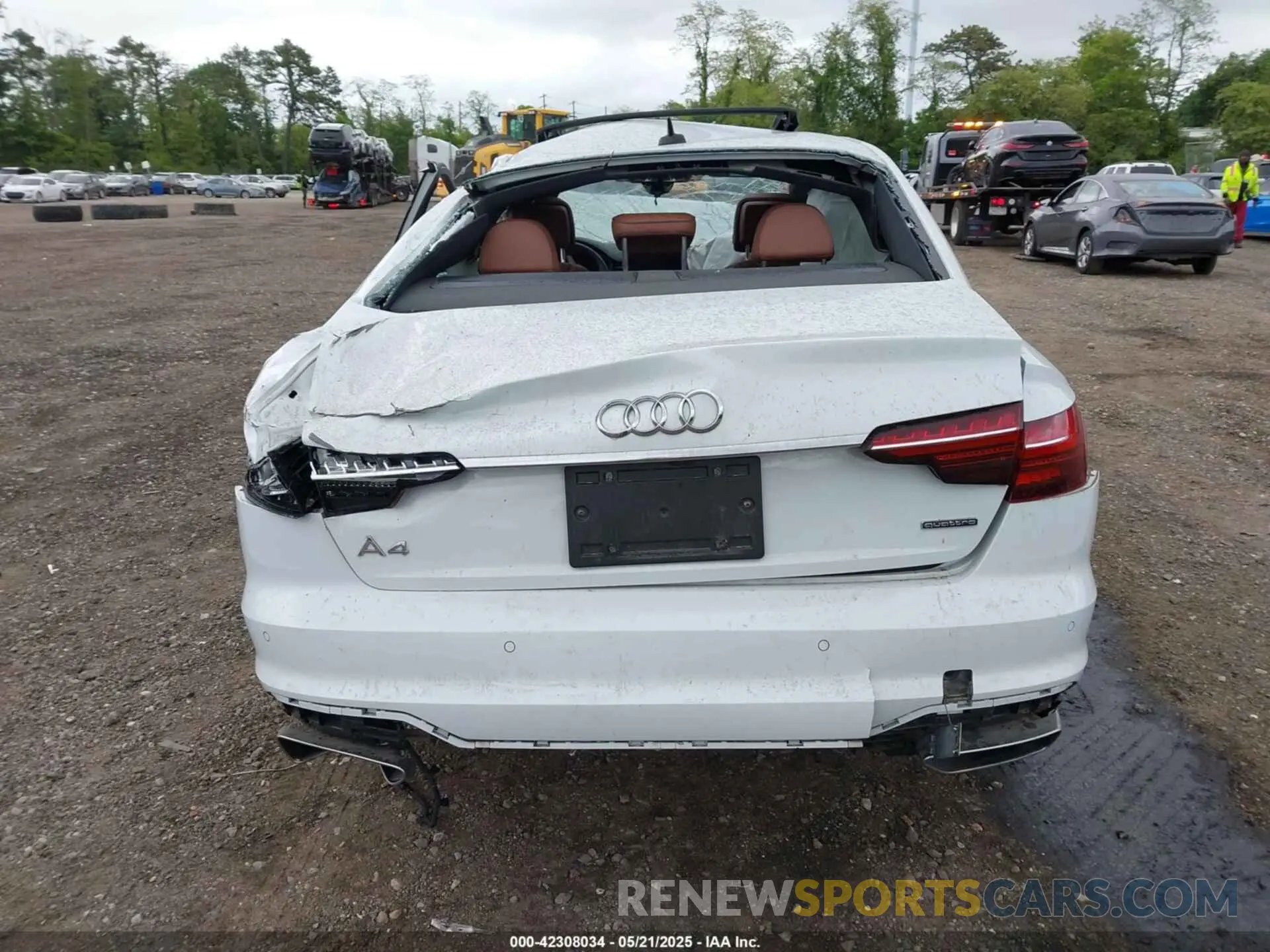 16 fotografías del automóvil dañado WAUEAAF42MA086122 AUDI A4 2021