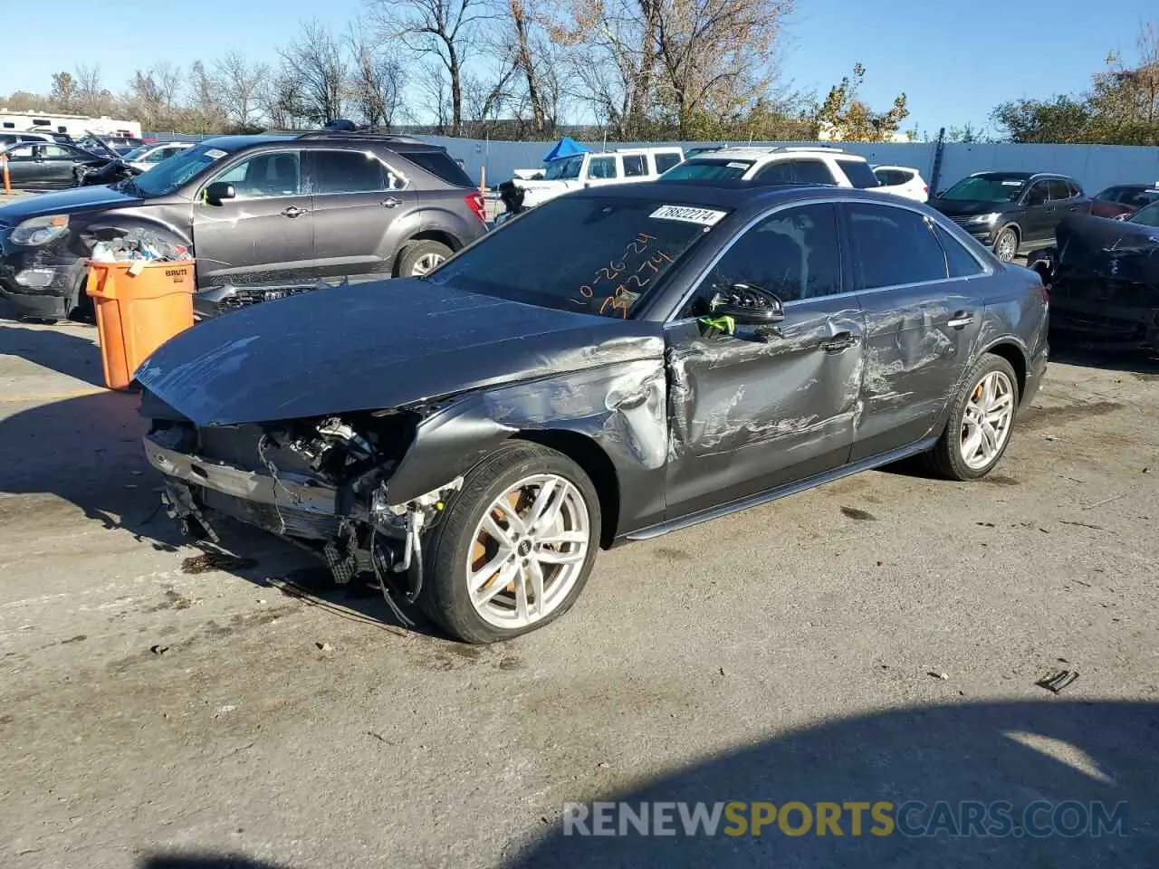 1 fotografías del automóvil dañado WAUEAAF43MN016119 AUDI A4 2021