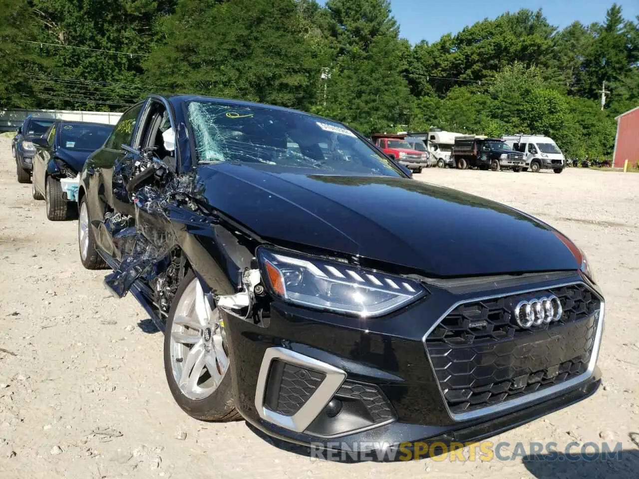 1 fotografías del automóvil dañado WAUEAAF44MA012815 AUDI A4 2021