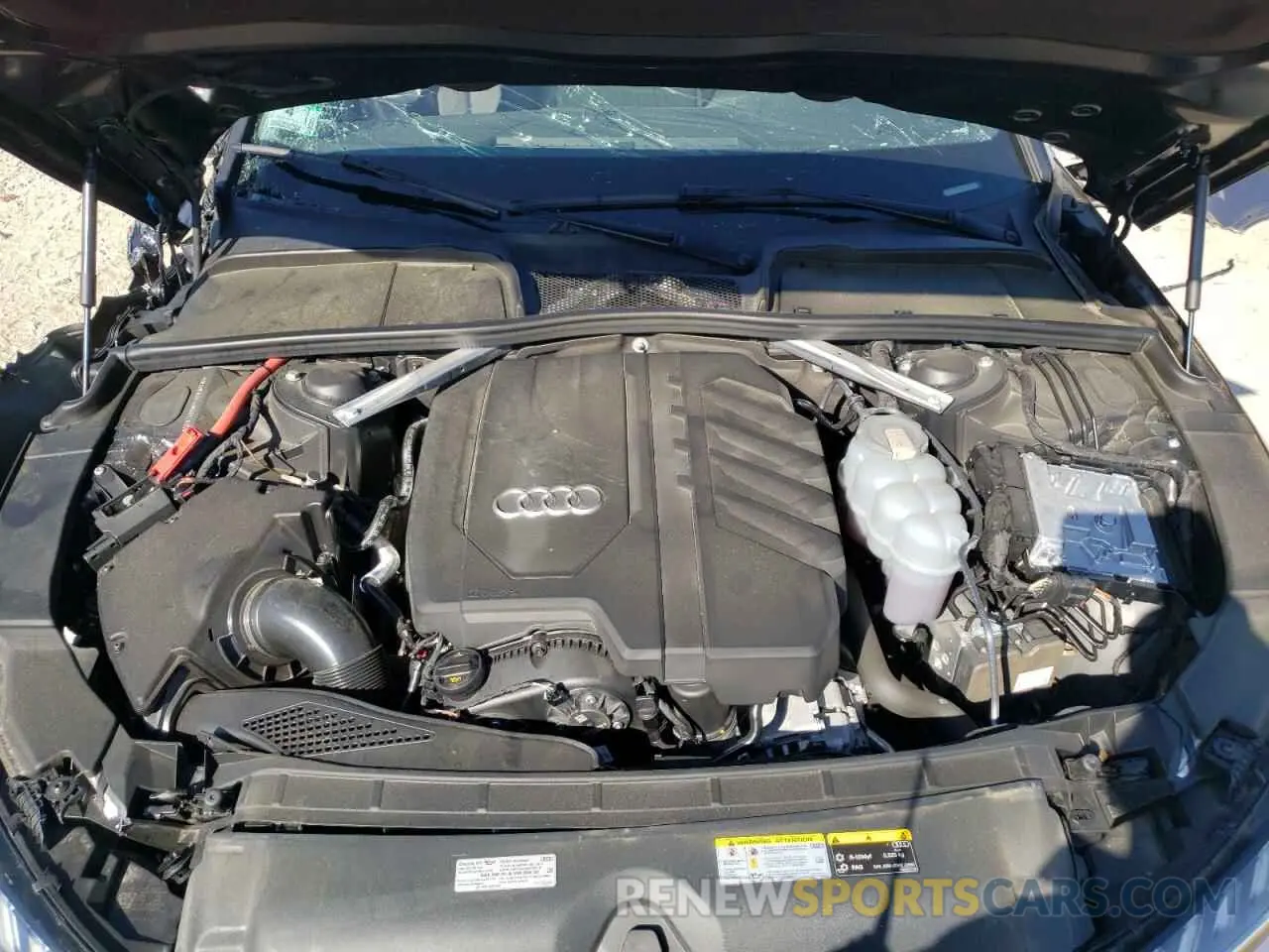 7 fotografías del automóvil dañado WAUEAAF44MA012815 AUDI A4 2021