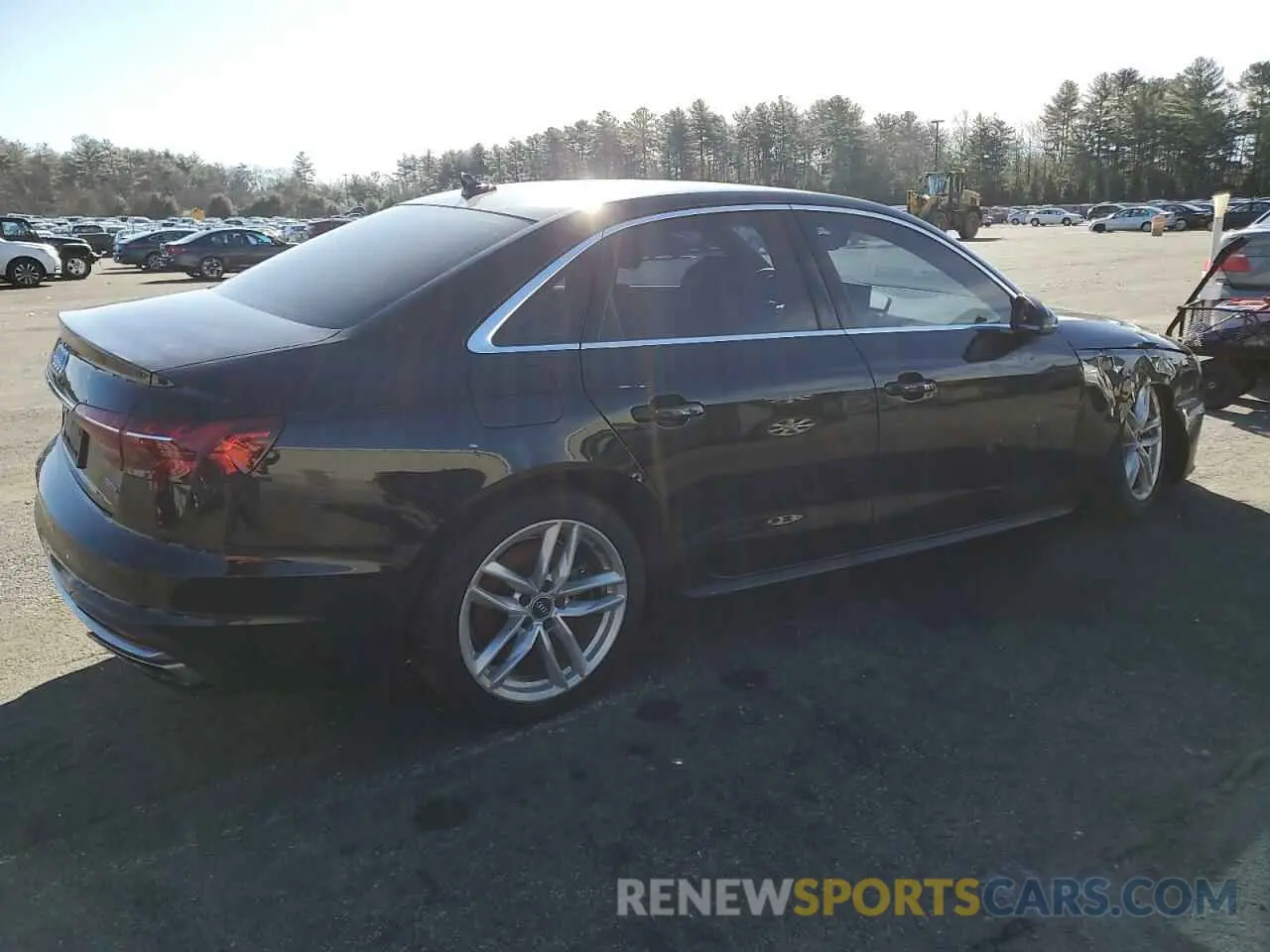 3 fotografías del automóvil dañado WAUEAAF44MA016041 AUDI A4 2021