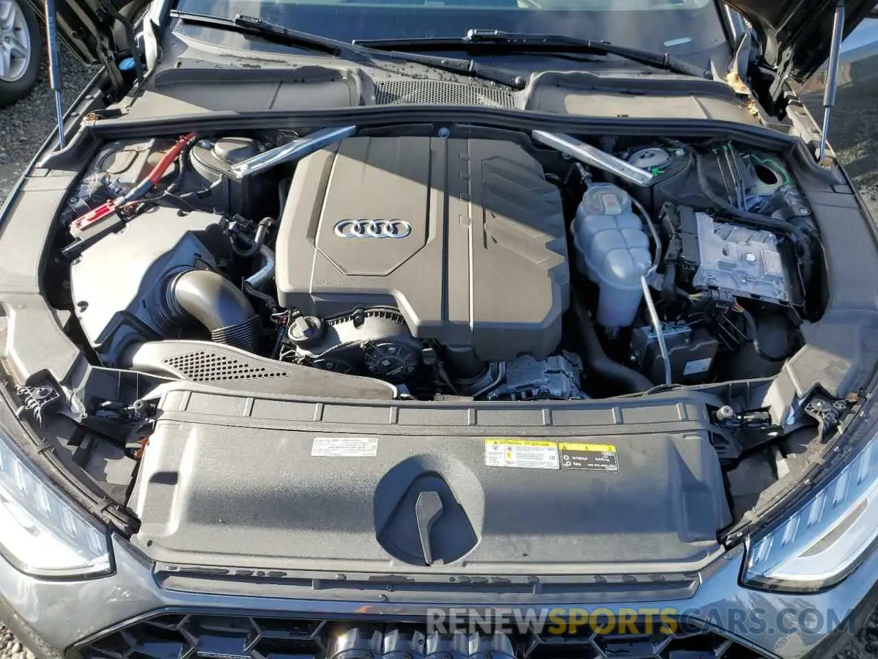 11 fotografías del automóvil dañado WAUEAAF45MA039716 AUDI A4 2021