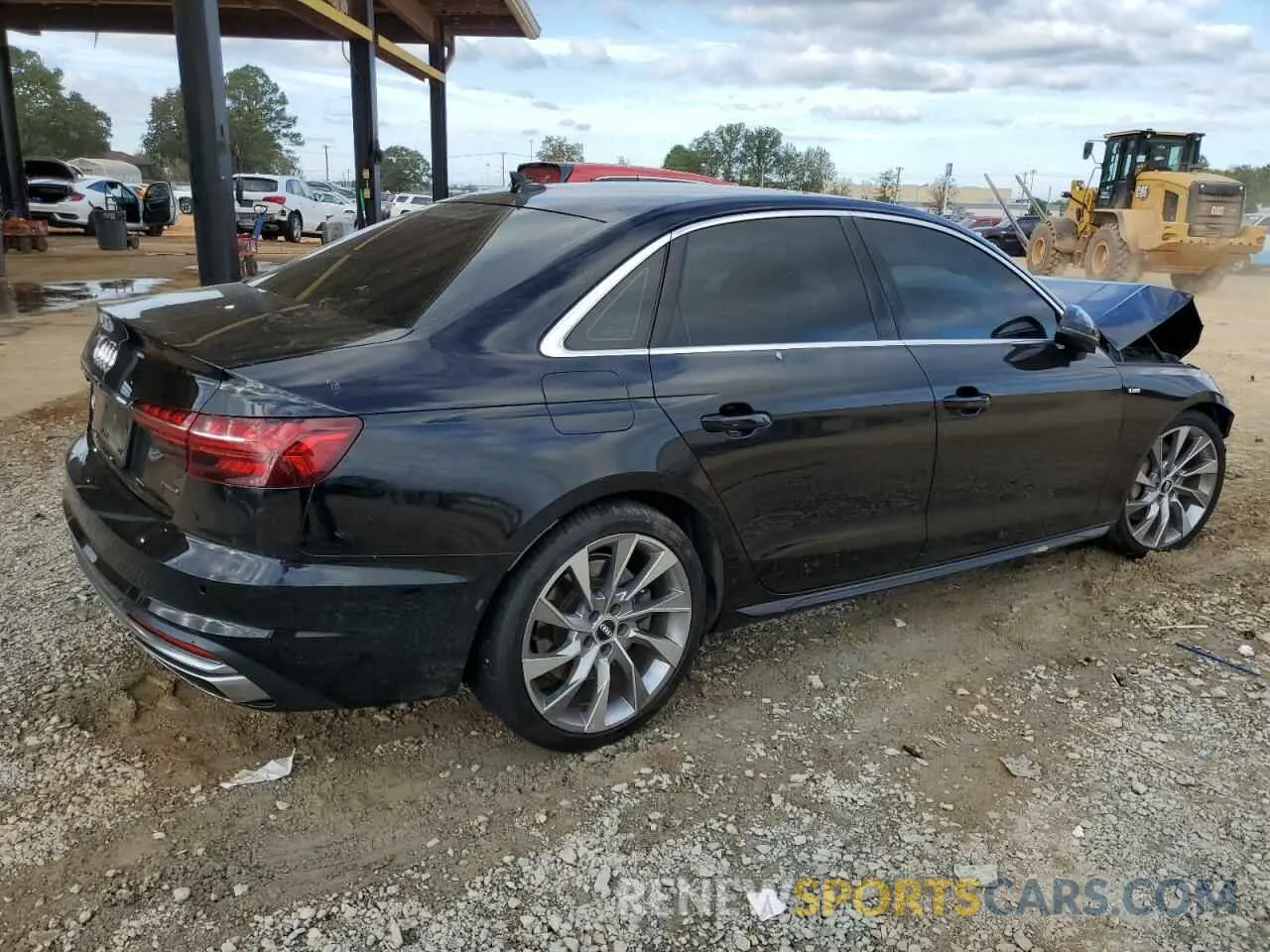 3 fotografías del automóvil dañado WAUEAAF46MA015960 AUDI A4 2021