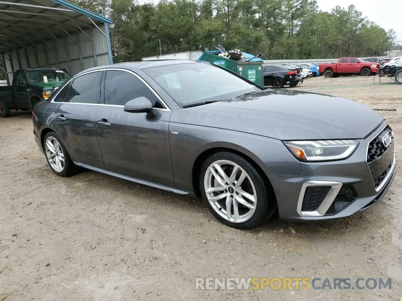 4 fotografías del automóvil dañado WAUEAAF46MA032385 AUDI A4 2021