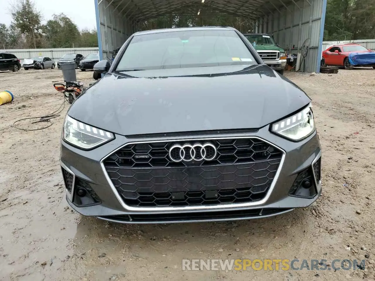 5 fotografías del automóvil dañado WAUEAAF46MA032385 AUDI A4 2021