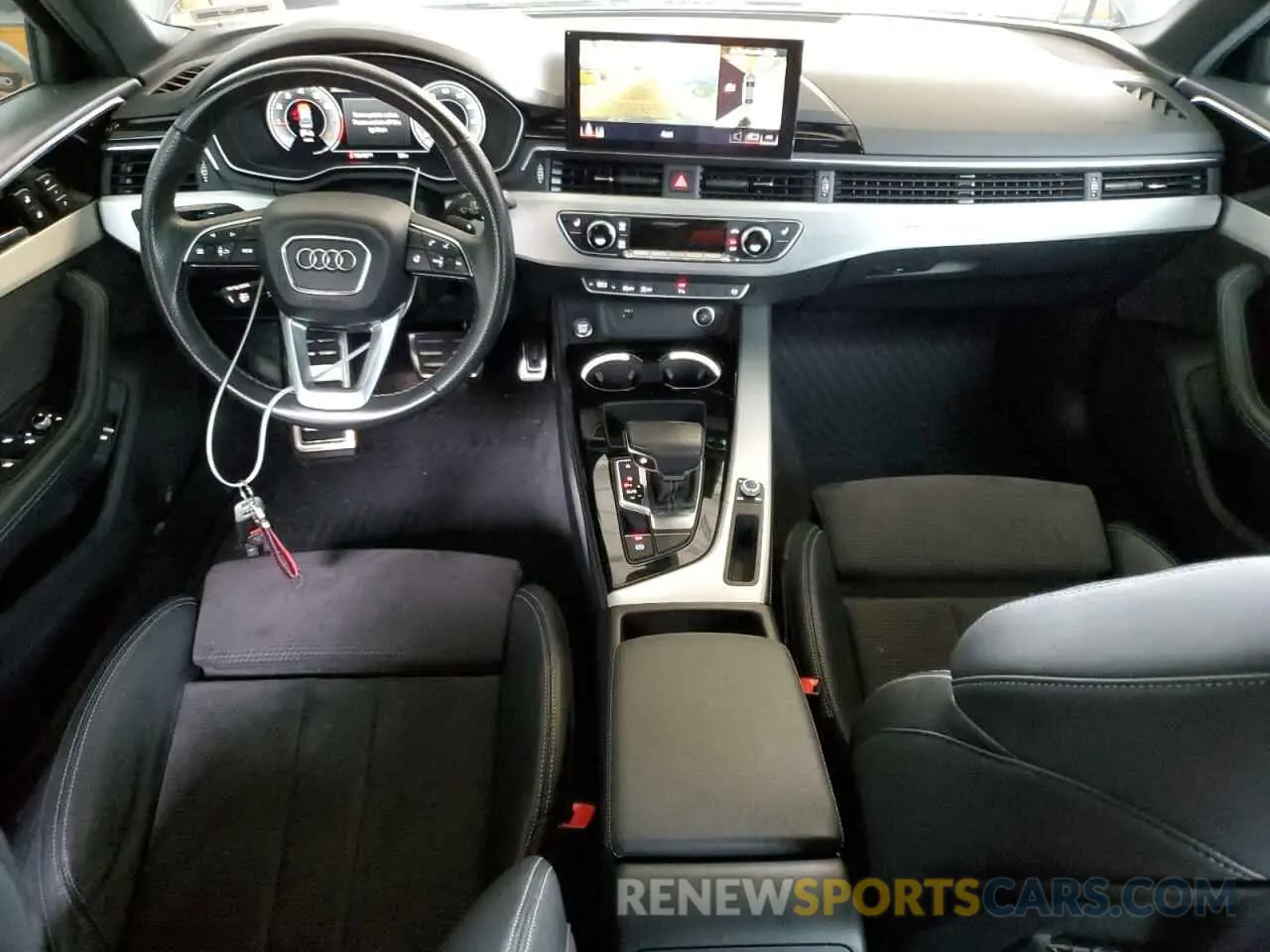 8 fotografías del automóvil dañado WAUEAAF46MA032385 AUDI A4 2021