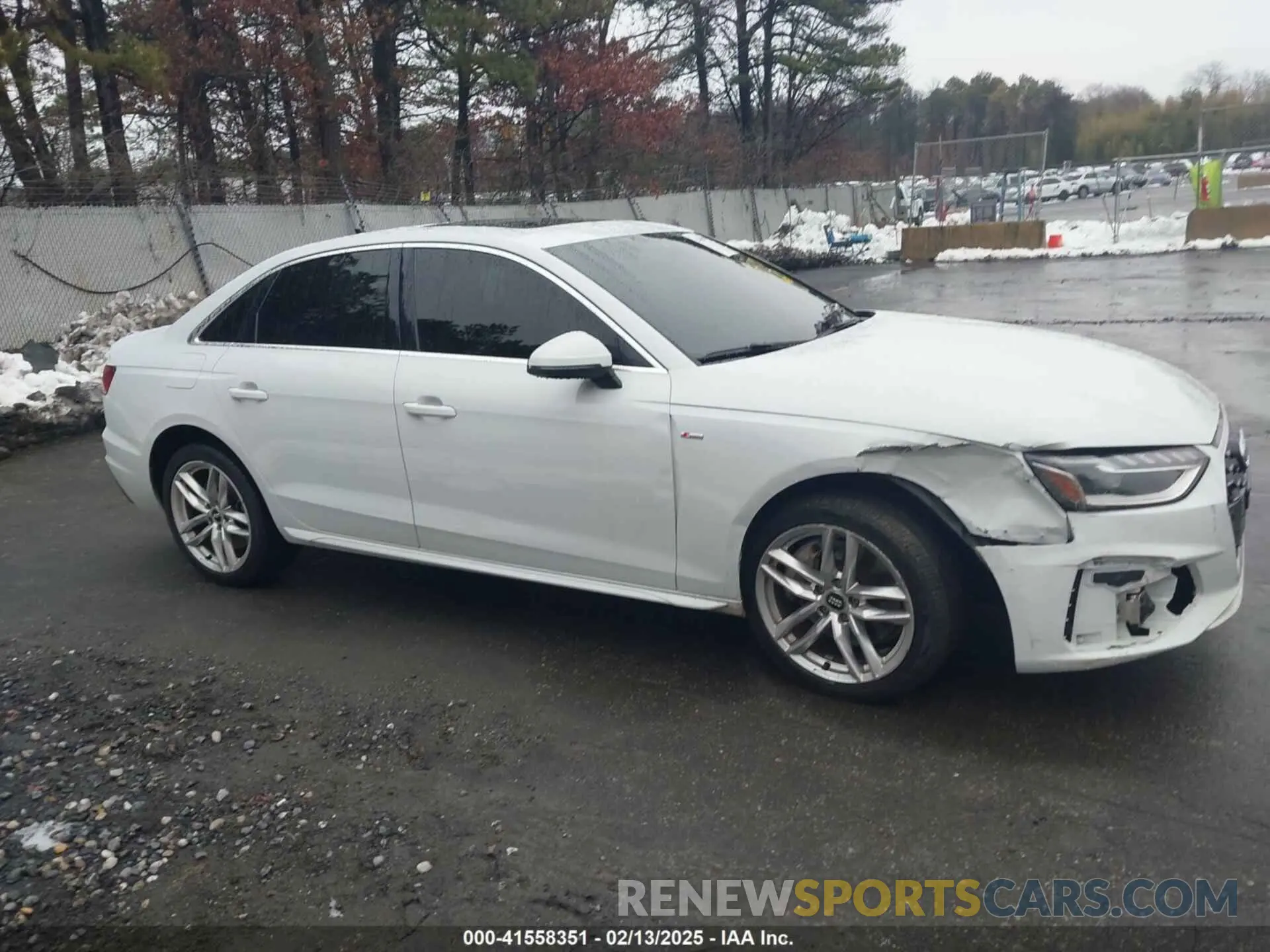 13 fotografías del automóvil dañado WAUEAAF48MA014602 AUDI A4 2021