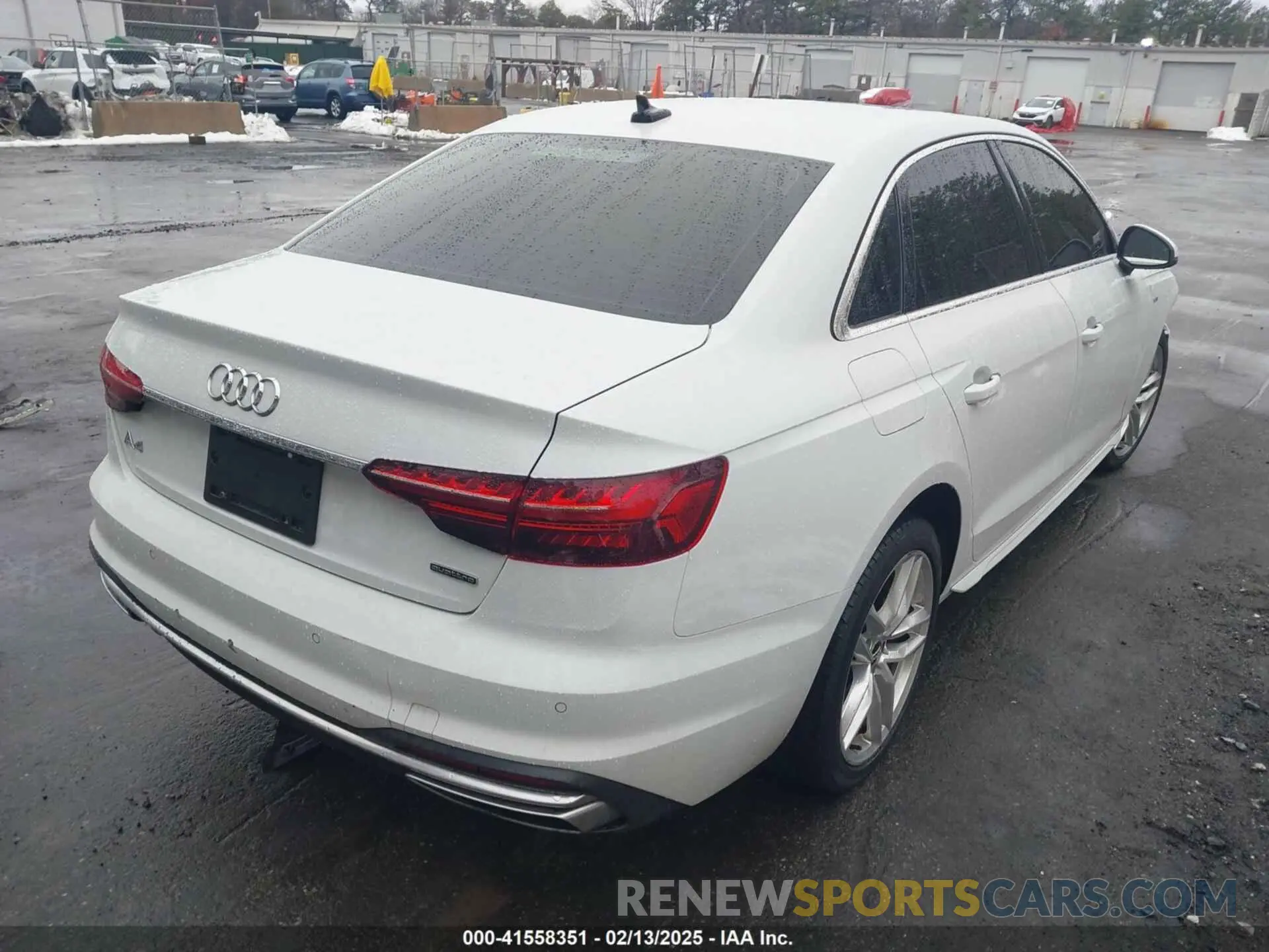 4 fotografías del automóvil dañado WAUEAAF48MA014602 AUDI A4 2021