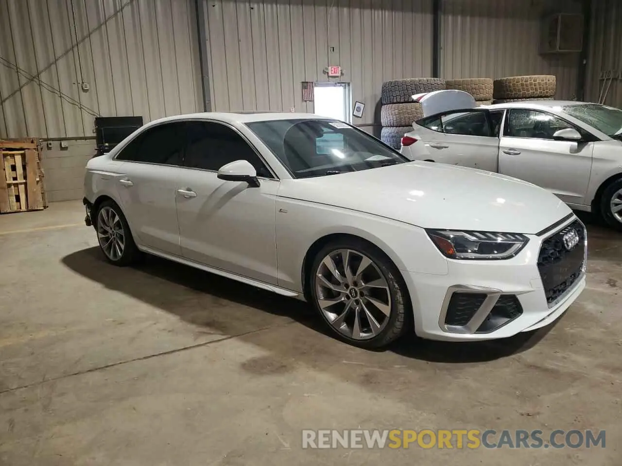 4 fotografías del automóvil dañado WAUEAAF49MA016195 AUDI A4 2021