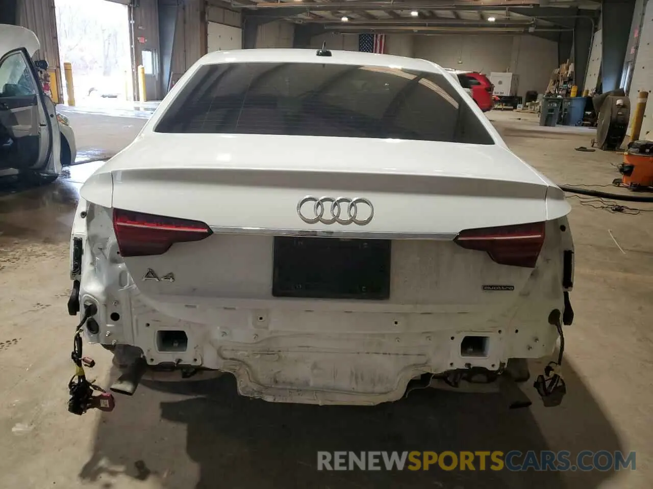 6 fotografías del automóvil dañado WAUEAAF49MA016195 AUDI A4 2021