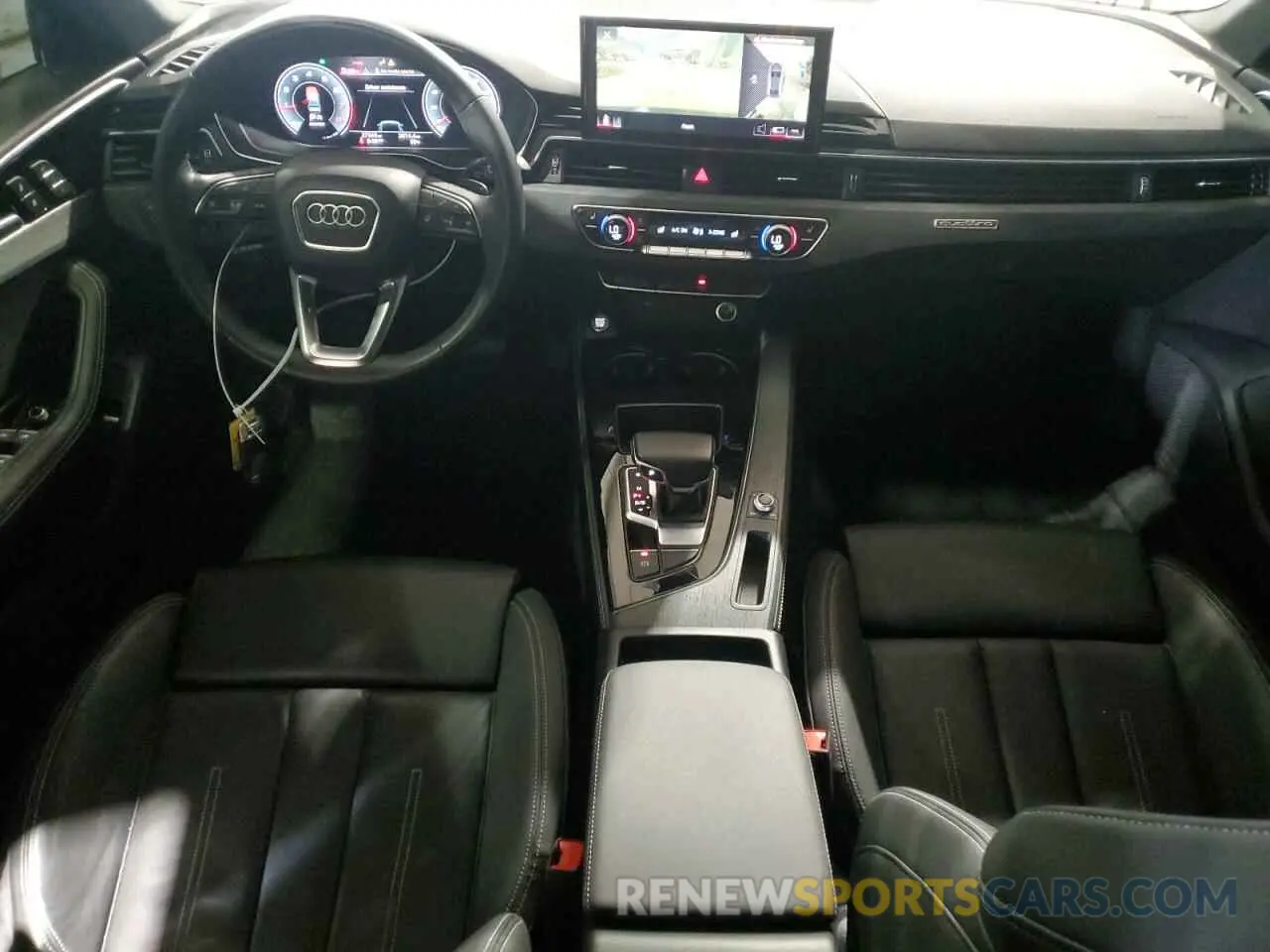 8 fotografías del automóvil dañado WAUEAAF49MA016195 AUDI A4 2021