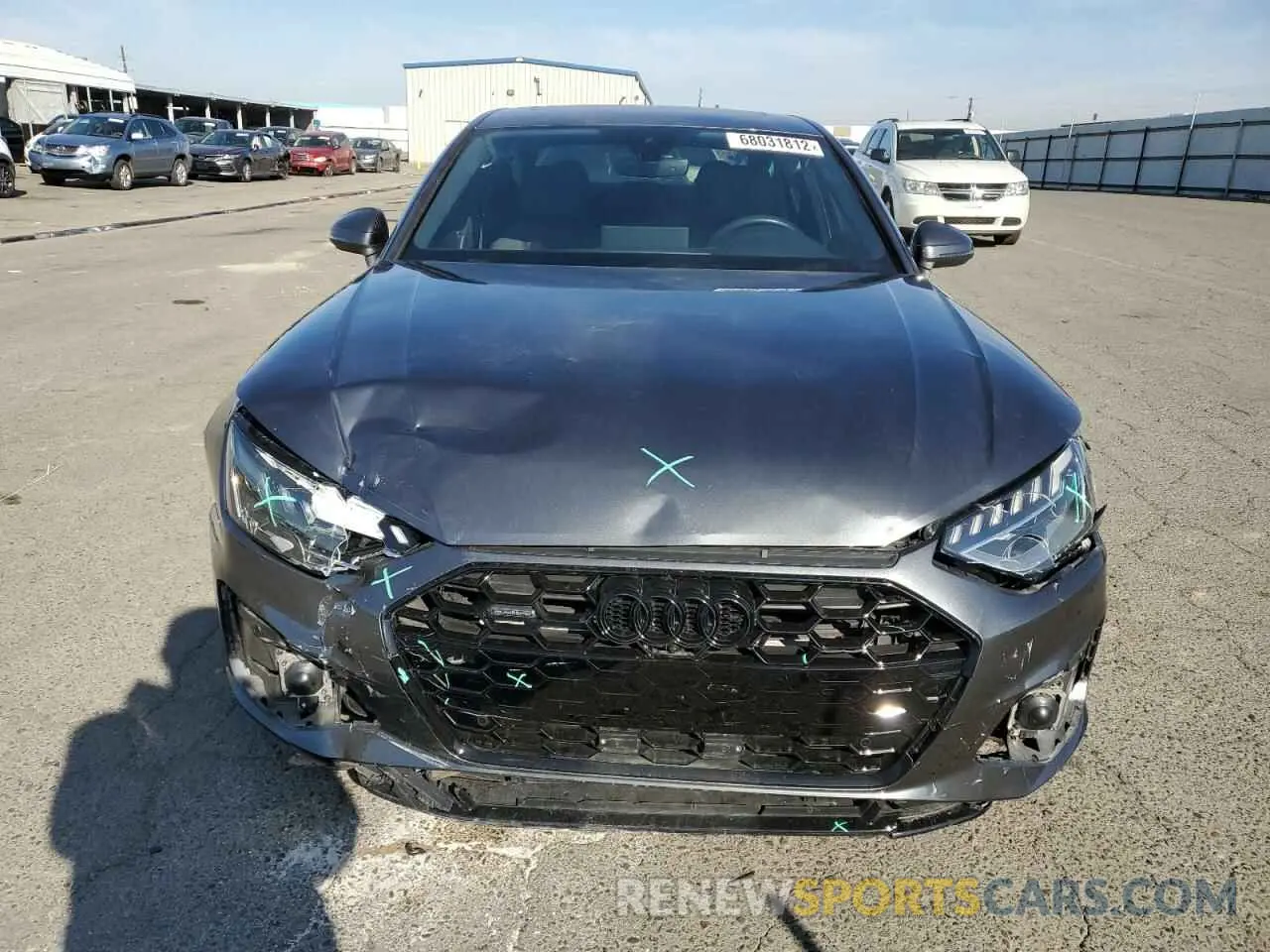 5 fotografías del automóvil dañado WAUEAAF49MA041176 AUDI A4 2021