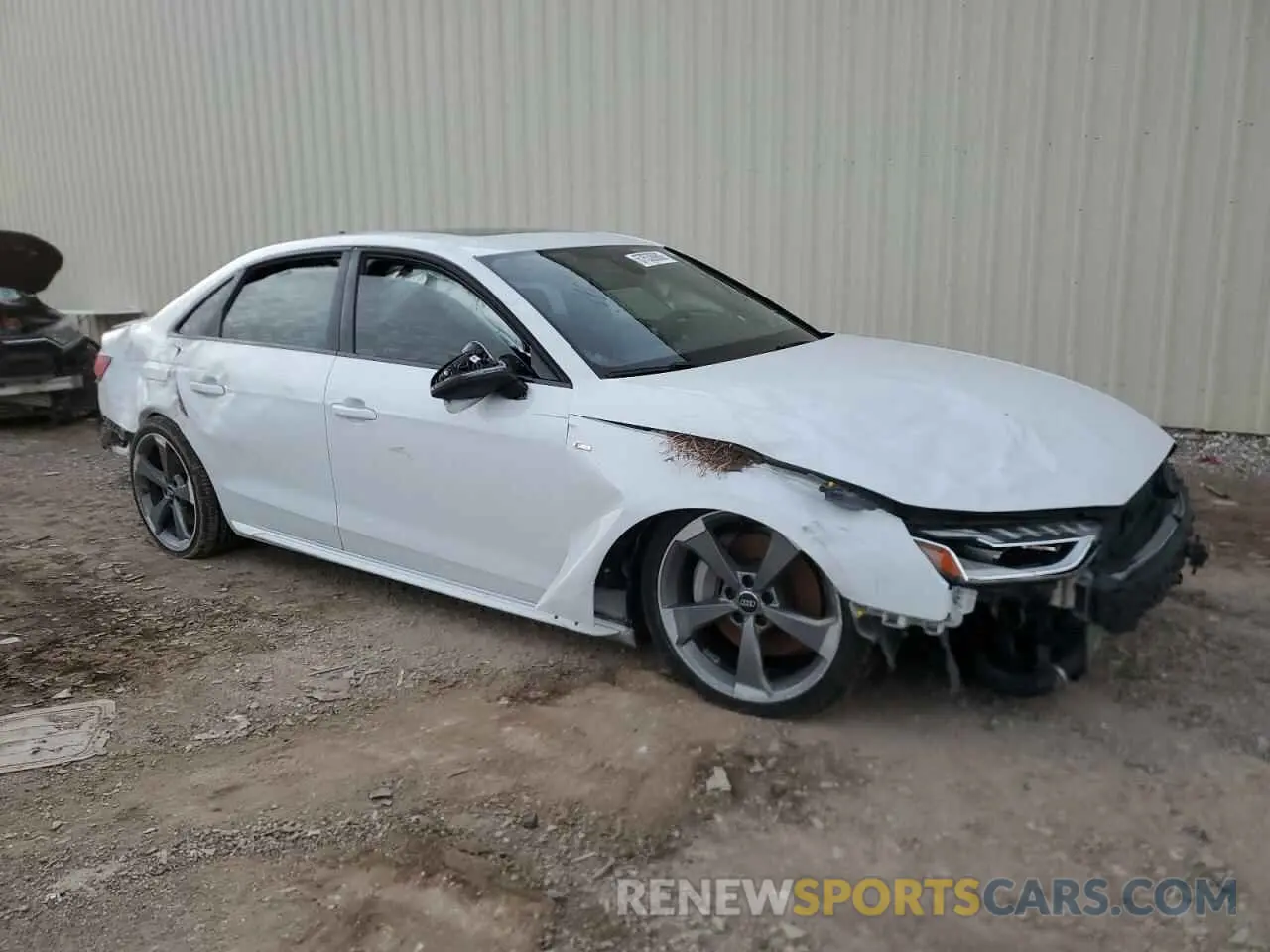 4 fotografías del automóvil dañado WAUEAAF49MN003729 AUDI A4 2021