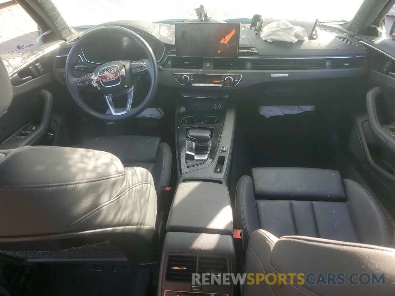 8 fotografías del automóvil dañado WAUEAAF49MN012317 AUDI A4 2021