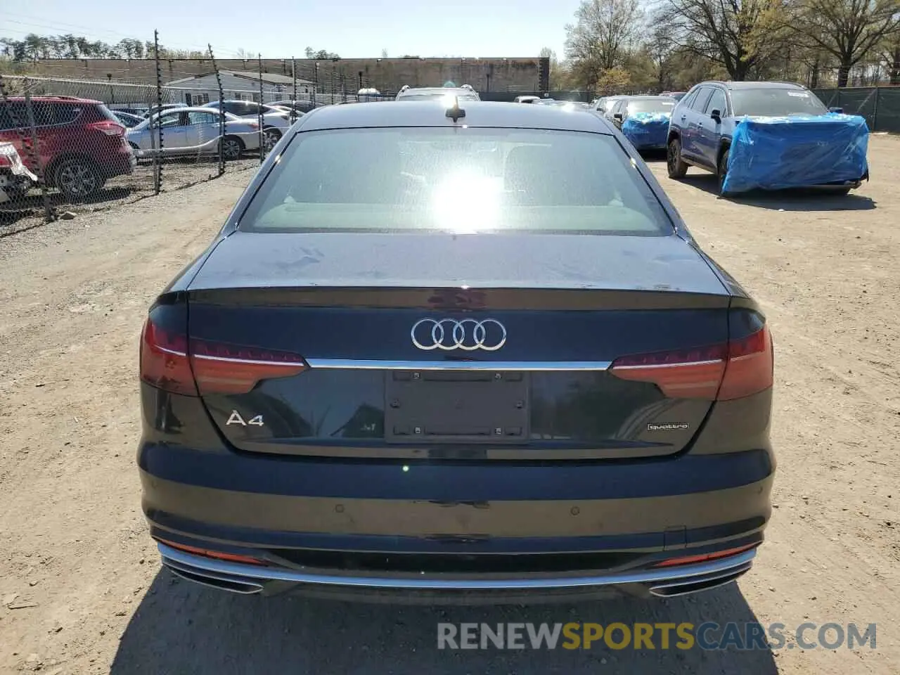 6 fotografías del automóvil dañado WAUEAAF4XMN008079 AUDI A4 2021