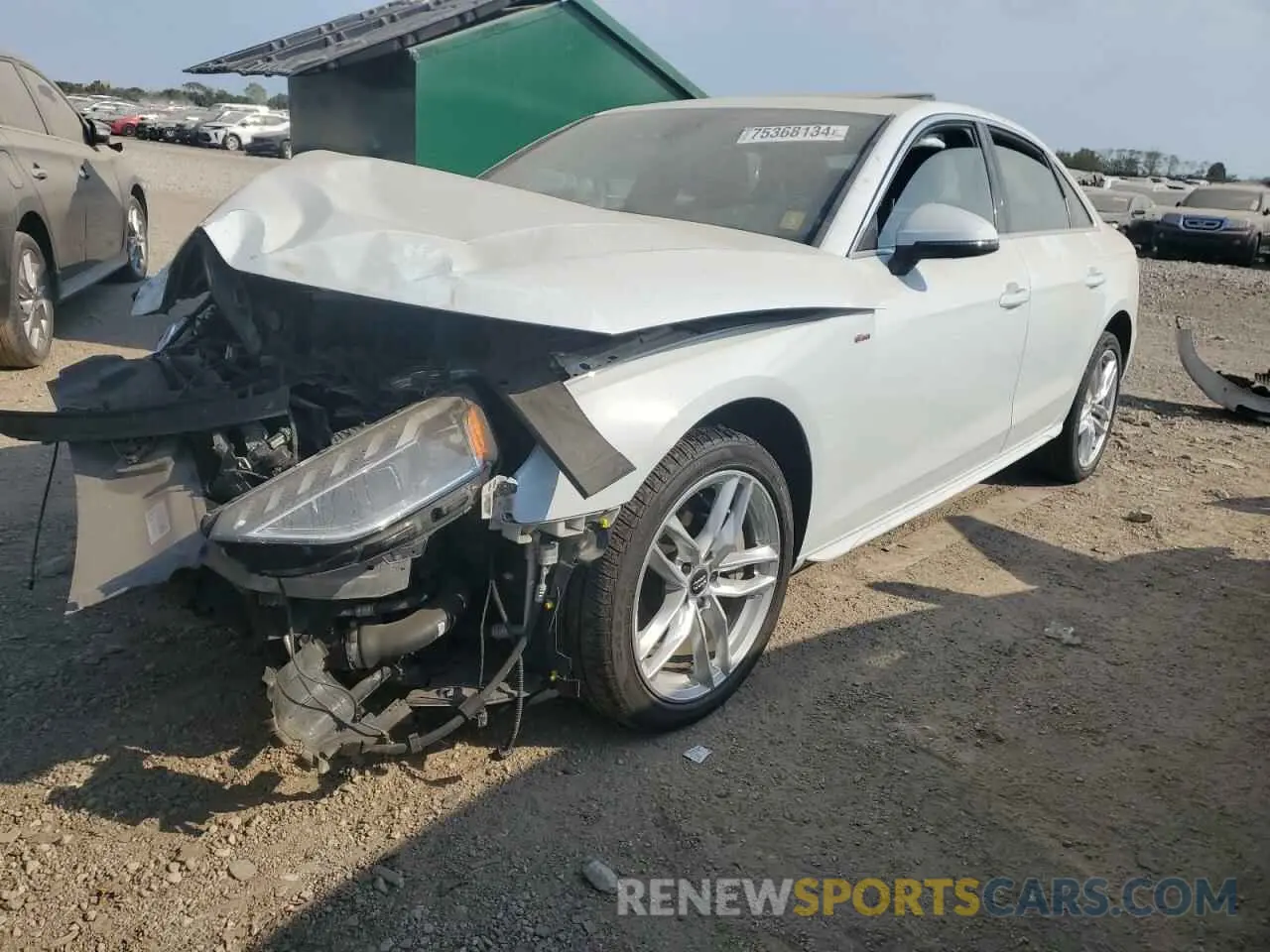 1 fotografías del automóvil dañado WAUEABF48MN003565 AUDI A4 2021