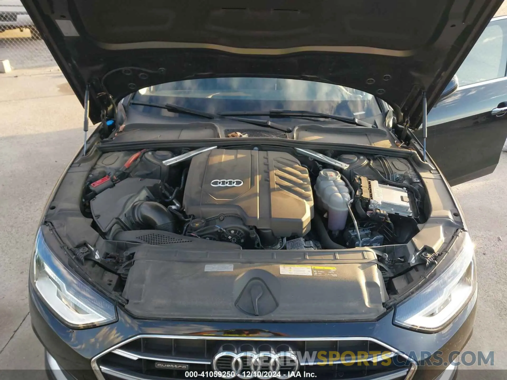 10 fotografías del automóvil dañado WAUABAF46NA019276 AUDI A4 2022