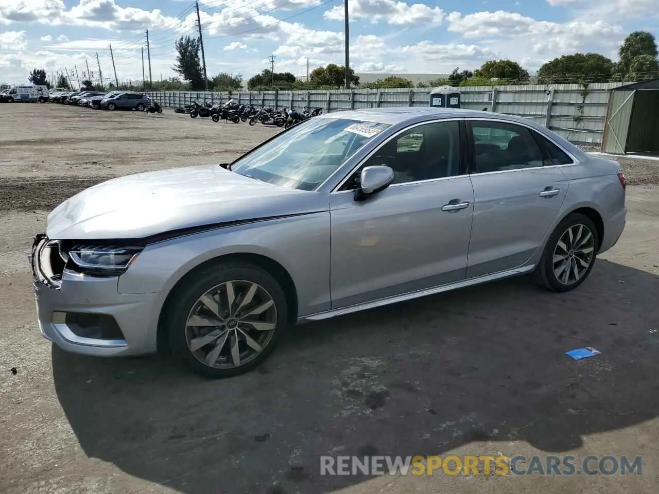 1 fotografías del automóvil dañado WAUBBAF48NA036956 AUDI A4 2022