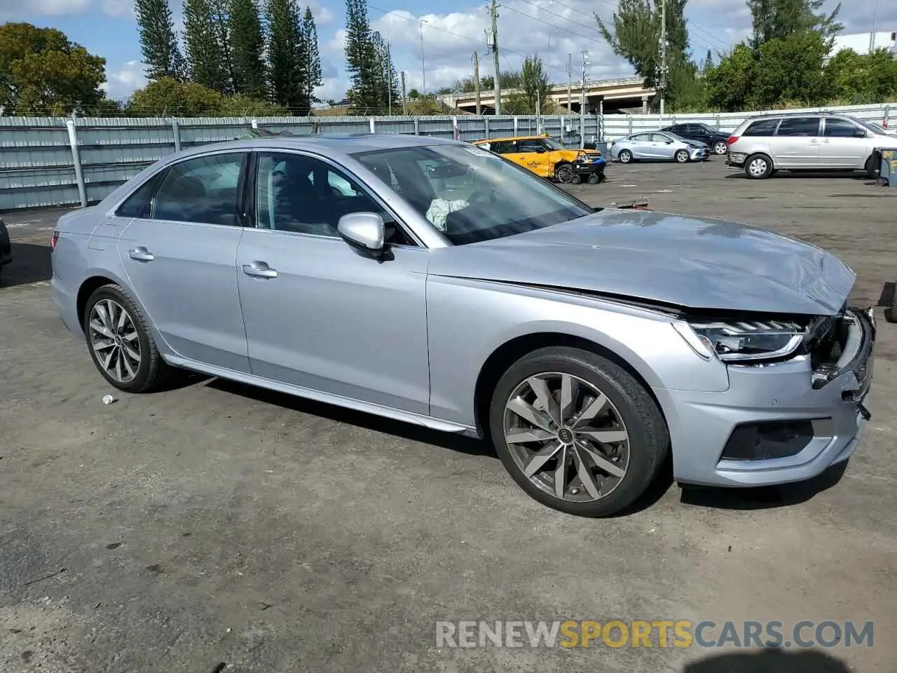 4 fotografías del automóvil dañado WAUBBAF48NA036956 AUDI A4 2022