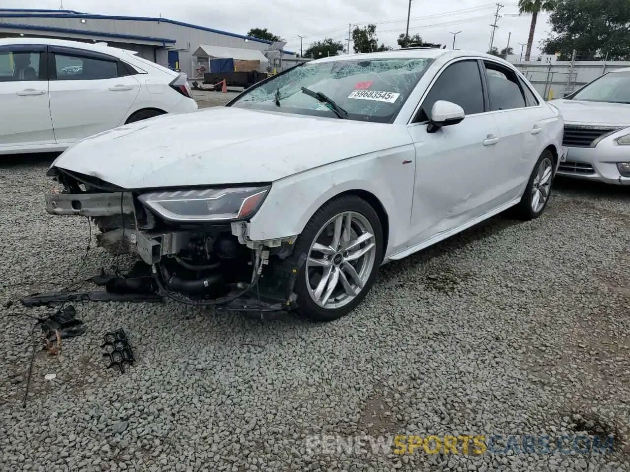 1 fotografías del automóvil dañado WAUEAAF41NN014810 AUDI A4 2022