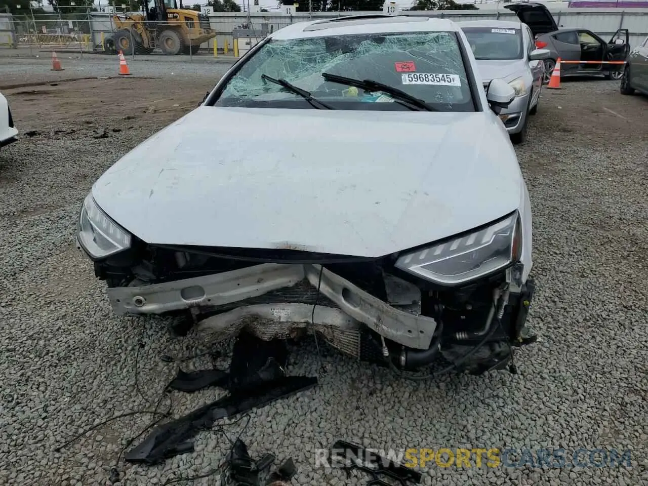 5 fotografías del automóvil dañado WAUEAAF41NN014810 AUDI A4 2022