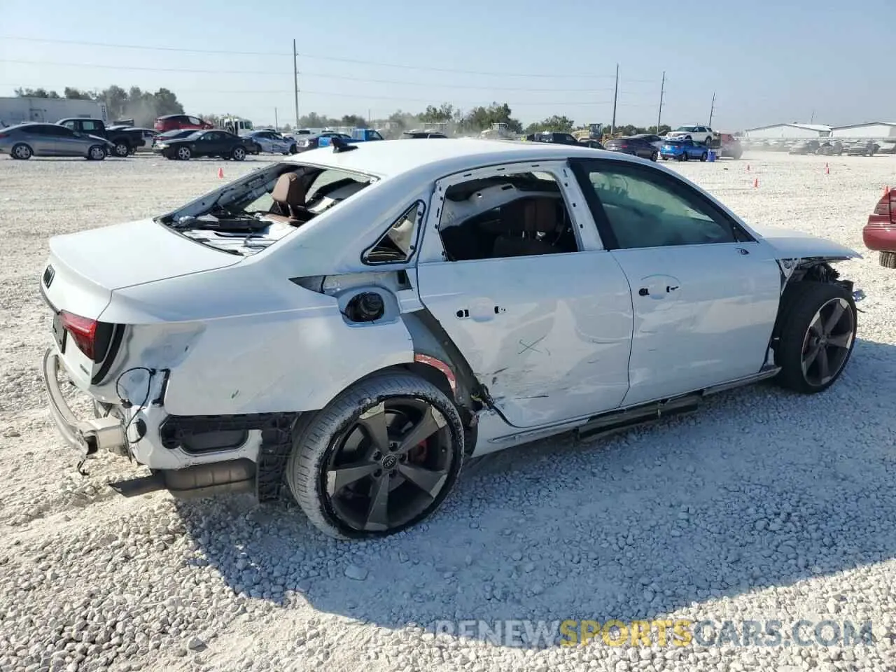 3 fotografías del automóvil dañado WAUEAAF42NN013374 AUDI A4 2022