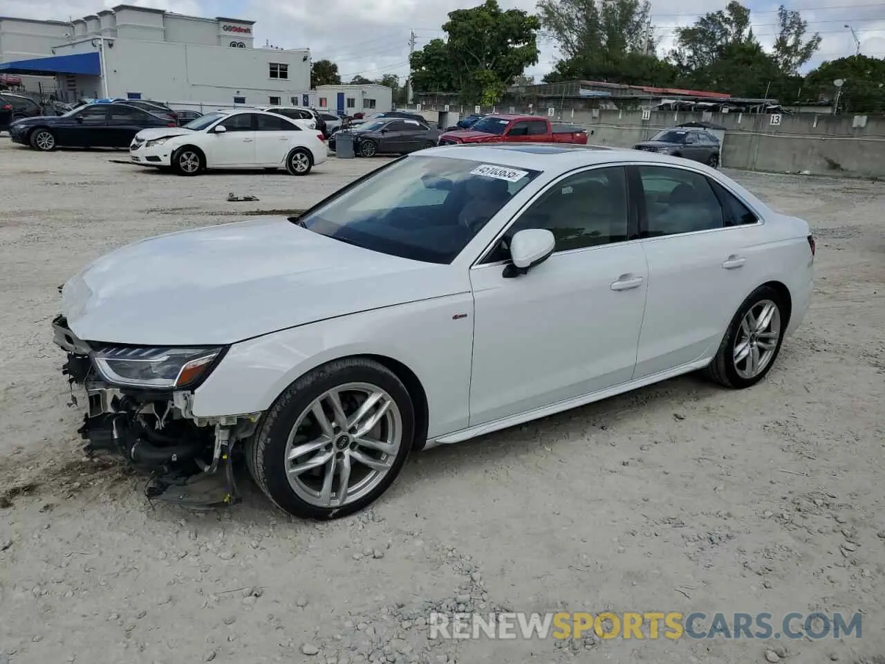 1 fotografías del automóvil dañado WAUEAAF42NN014136 AUDI A4 2022
