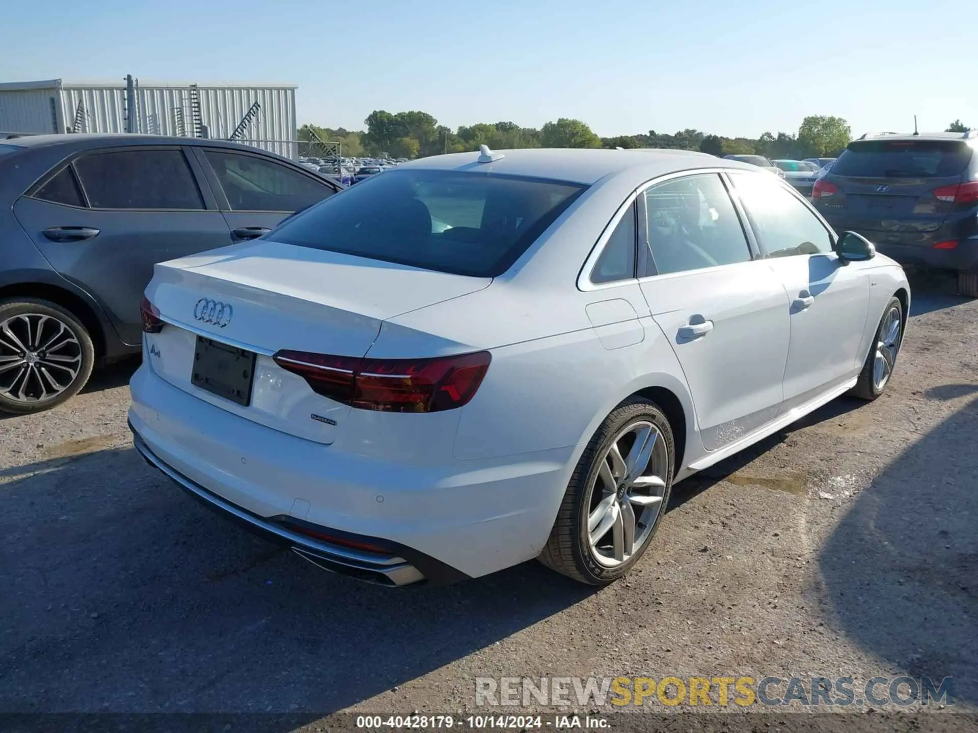 4 fotografías del automóvil dañado WAUEAAF43NN014842 AUDI A4 2022