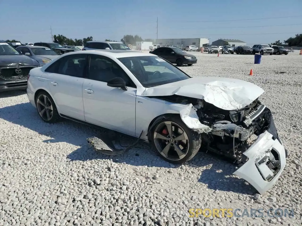 4 fotografías del automóvil dañado WAUEAAF44NN007253 AUDI A4 2022