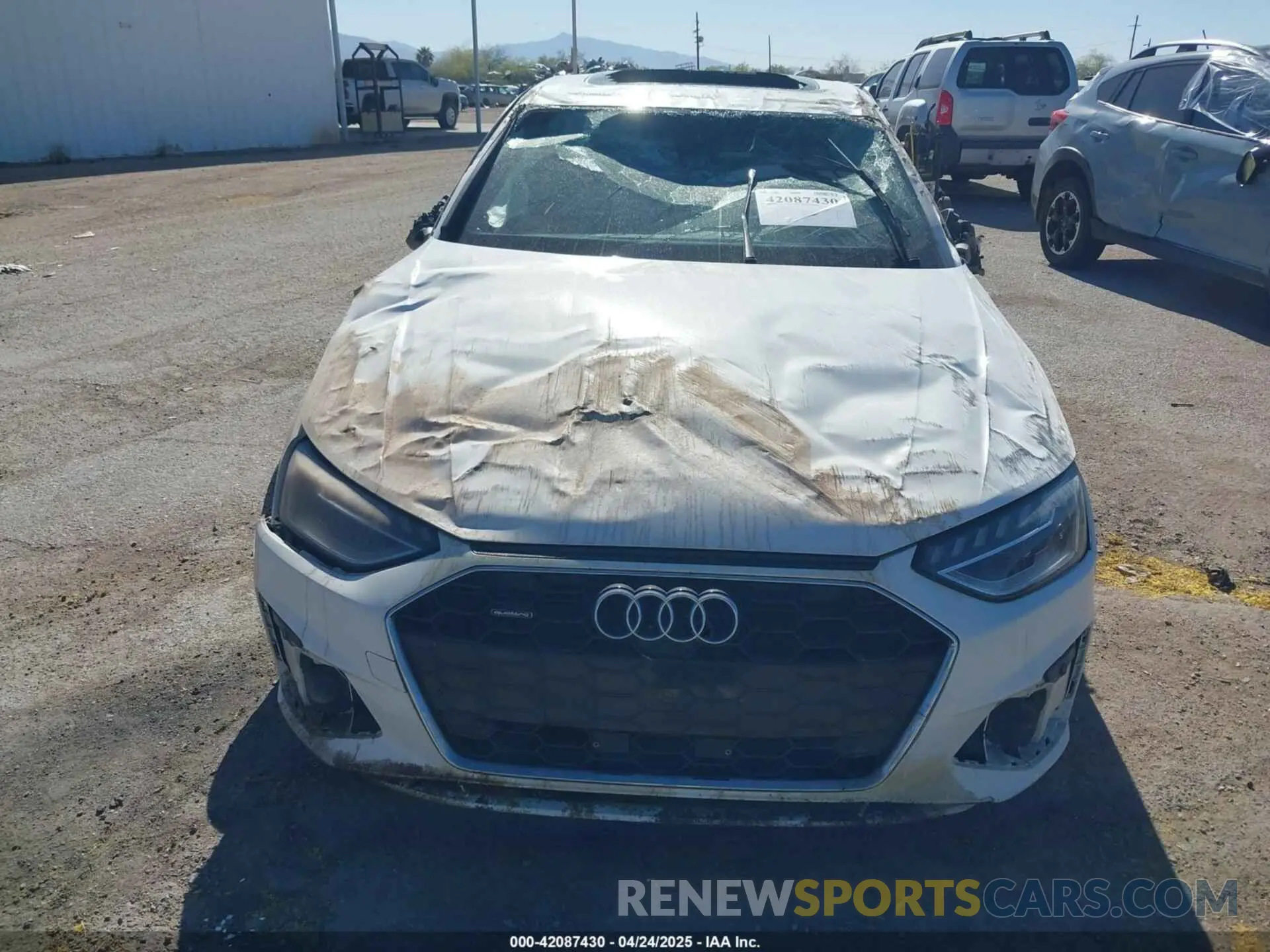 13 fotografías del automóvil dañado WAUEAAF45NN013501 AUDI A4 2022