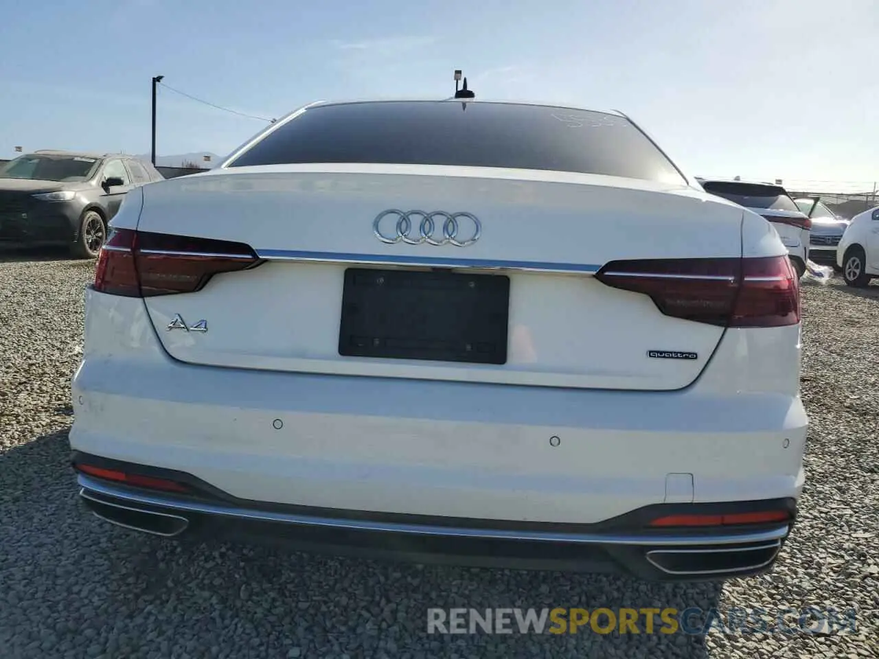 6 fotografías del automóvil dañado WAUEAAF45NN015555 AUDI A4 2022