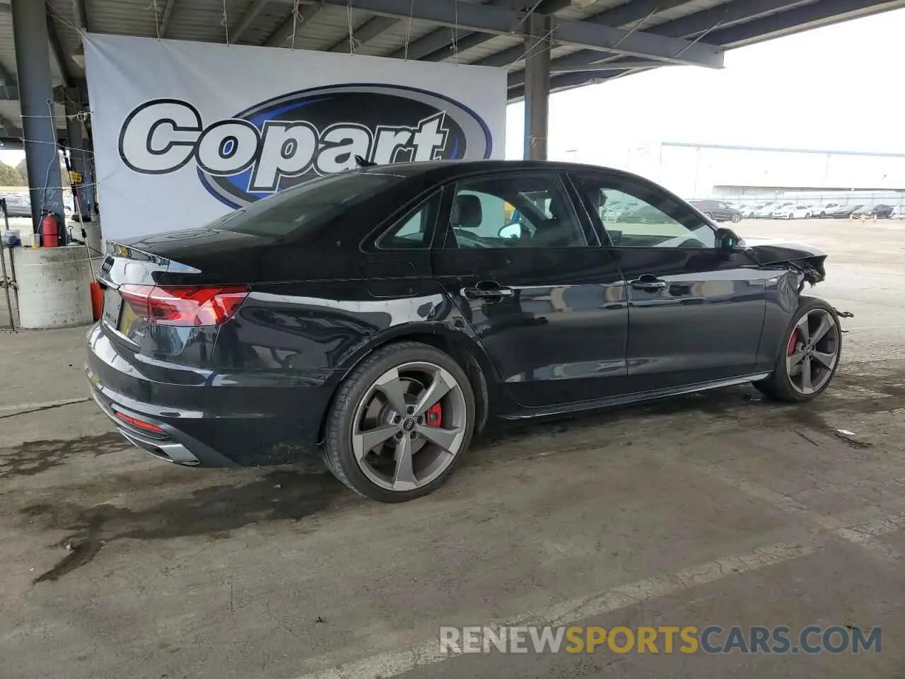 3 fotografías del automóvil dañado WAUEAAF46NN006492 AUDI A4 2022