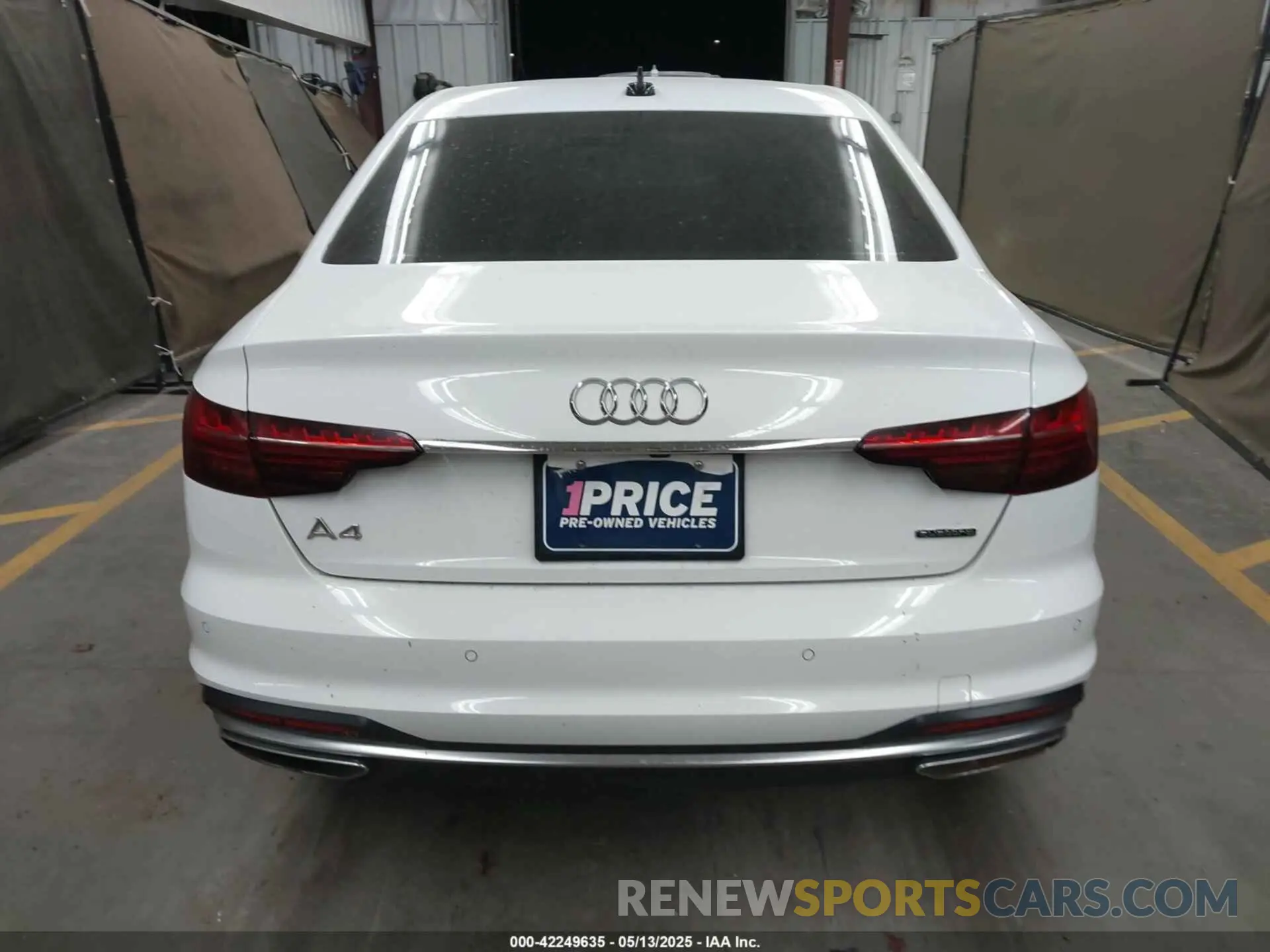 16 fotografías del automóvil dañado WAUEAAF48NN013671 AUDI A4 2022