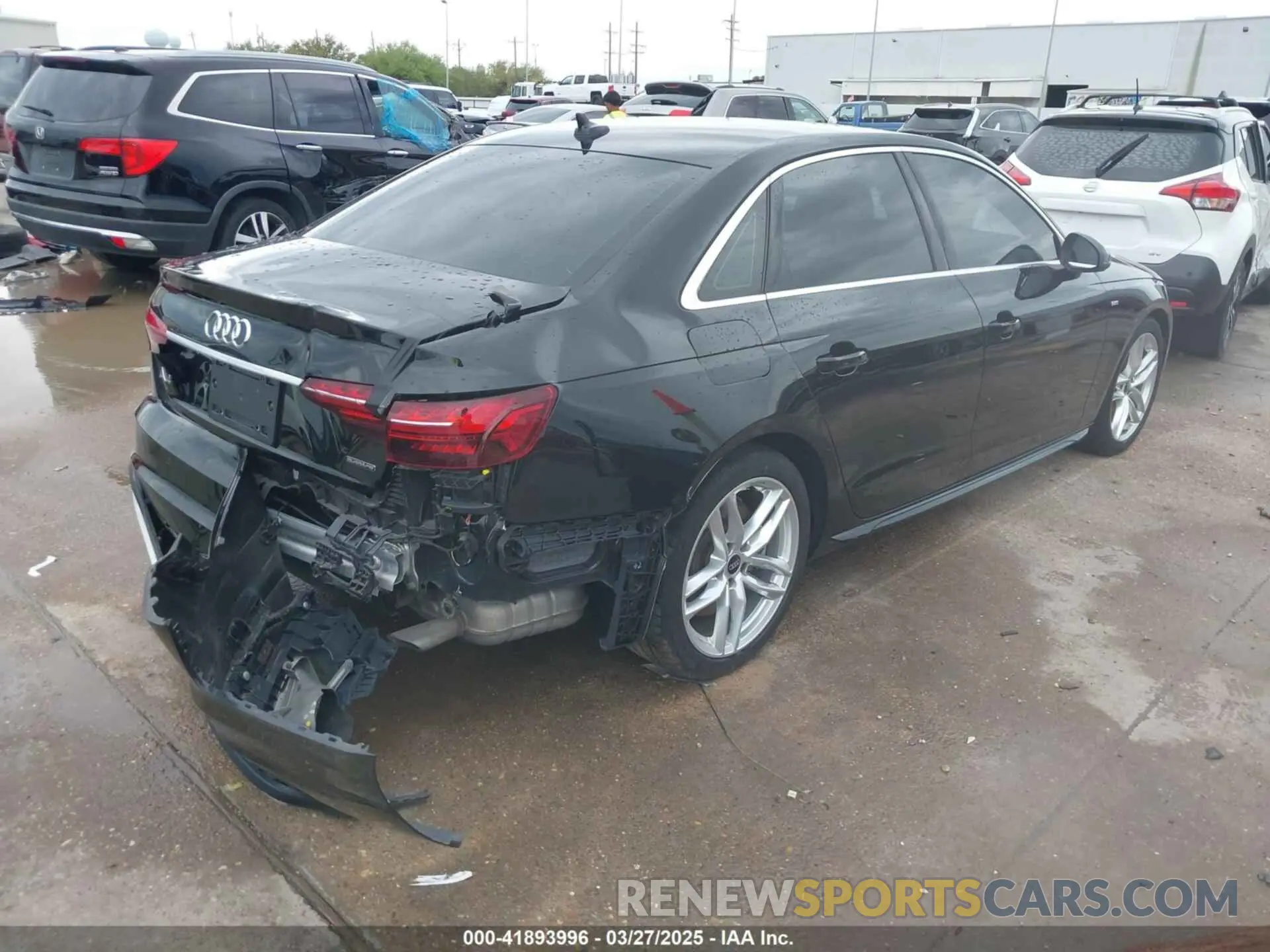 4 fotografías del automóvil dañado WAUEAAF4XNN006477 AUDI A4 2022