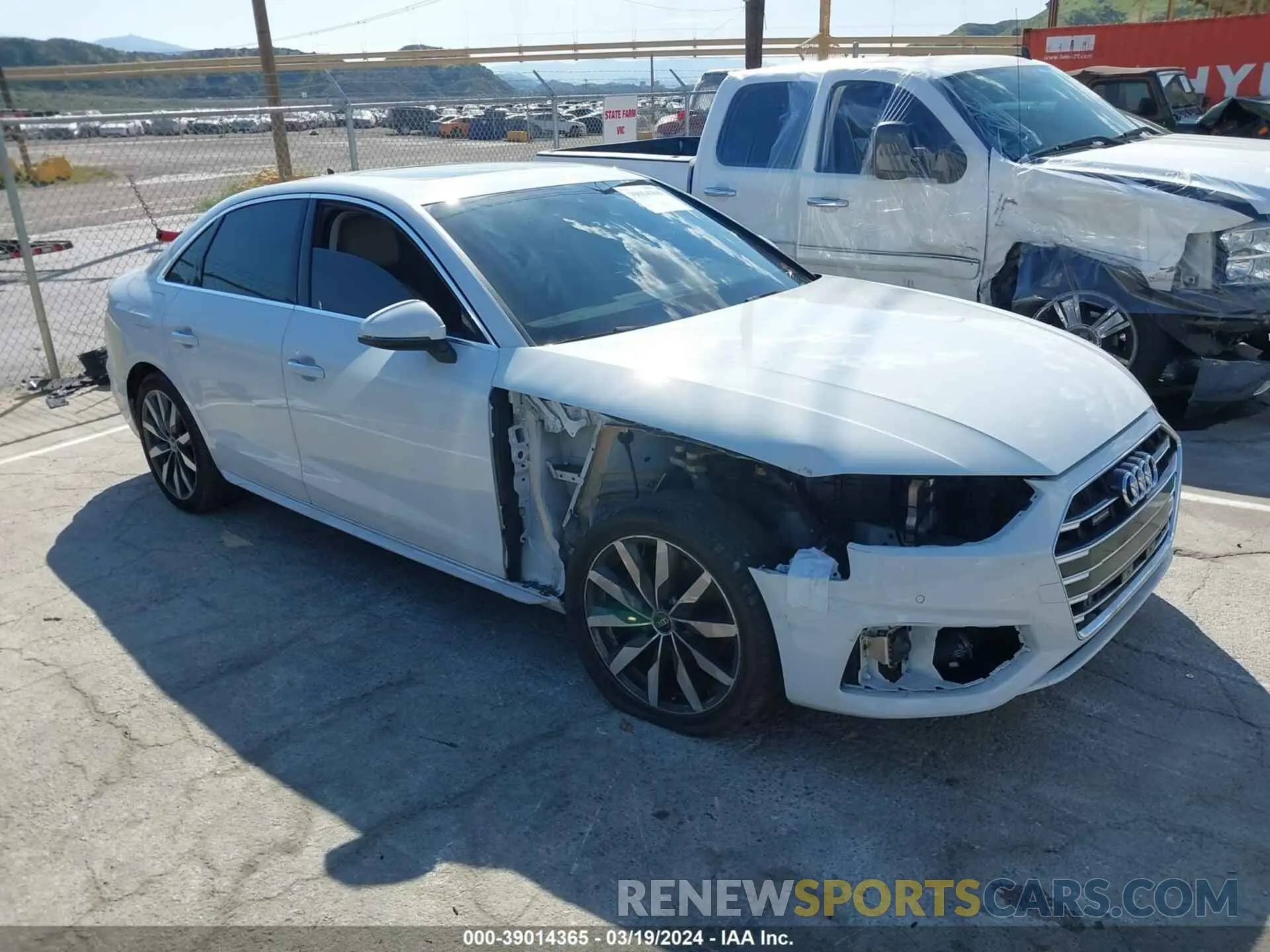 1 fotografías del automóvil dañado WAUABAF40PN006969 AUDI A4 2023