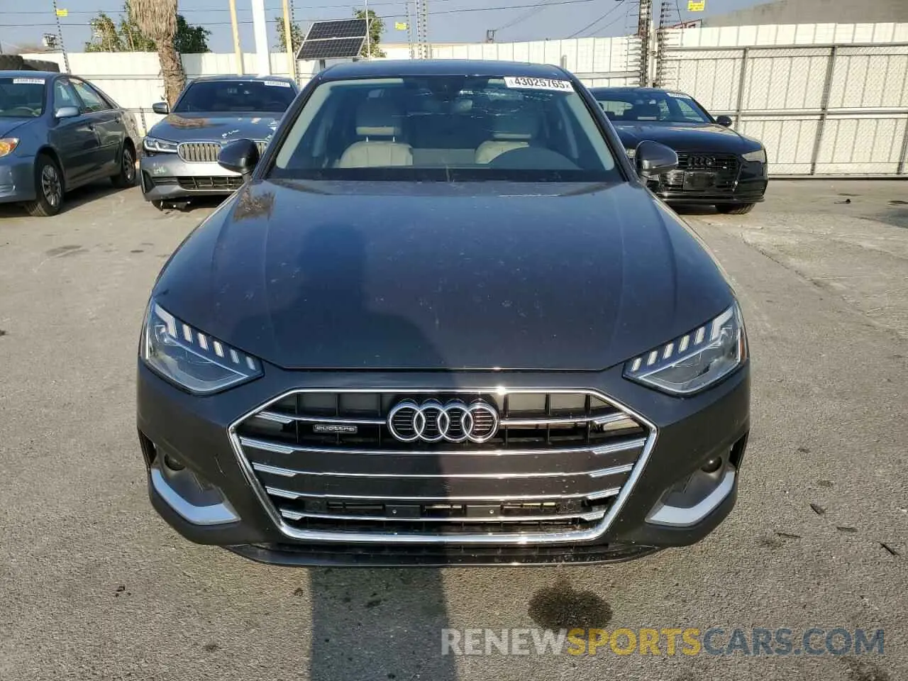 5 fotografías del automóvil dañado WAUABAF40PN020371 AUDI A4 2023