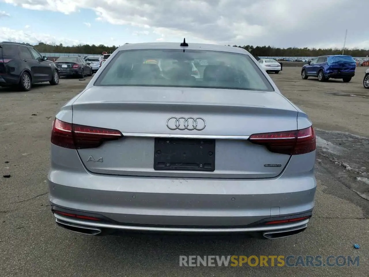 6 fotografías del automóvil dañado WAUABAF45PN007115 AUDI A4 2023