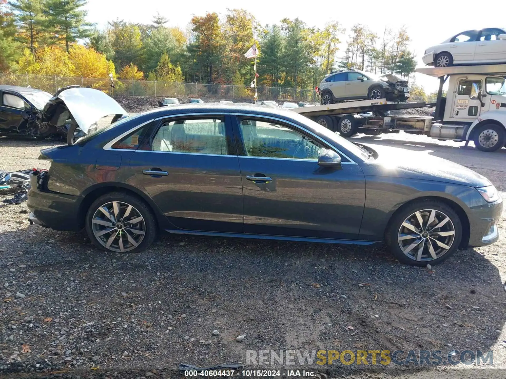 13 fotografías del automóvil dañado WAUABAF47PN009335 AUDI A4 2023