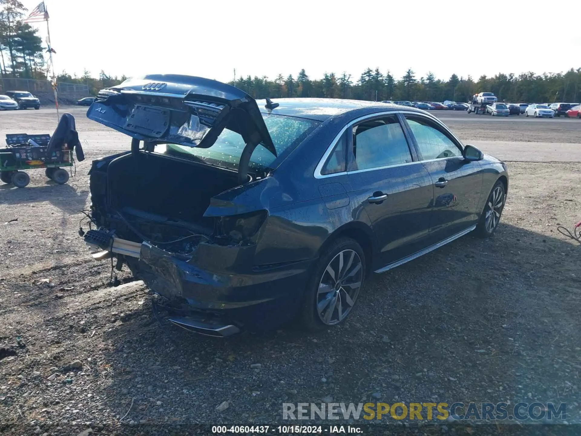 4 fotografías del automóvil dañado WAUABAF47PN009335 AUDI A4 2023